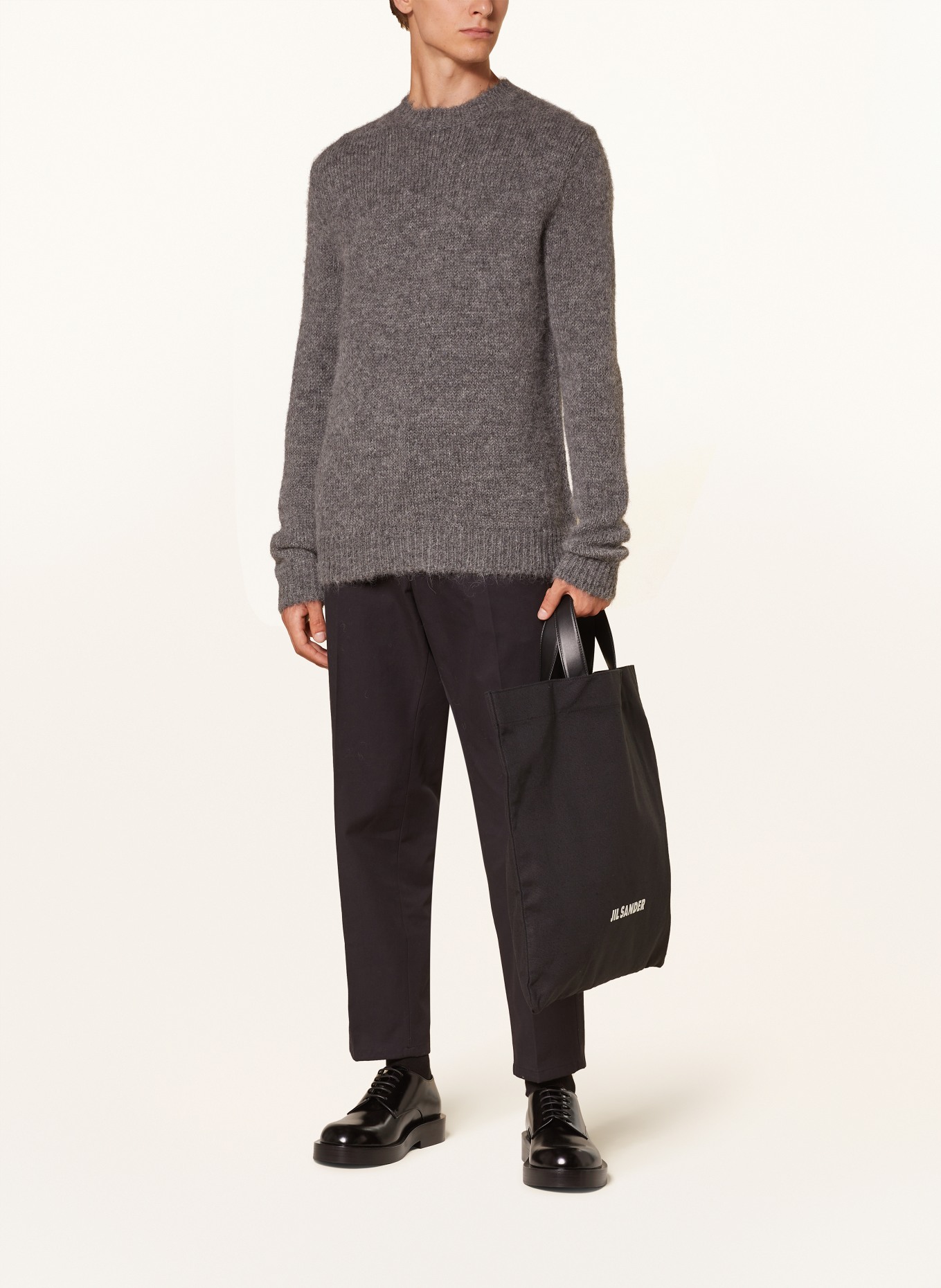 JIL SANDER Alpaca sweater: GRAY