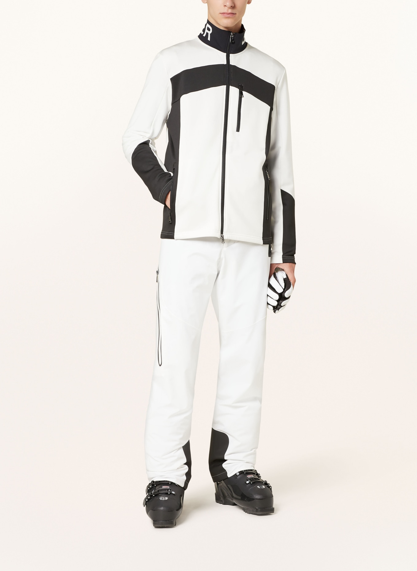 BOGNER Veste intermédiaire XILAS1: BLANC / NOIR