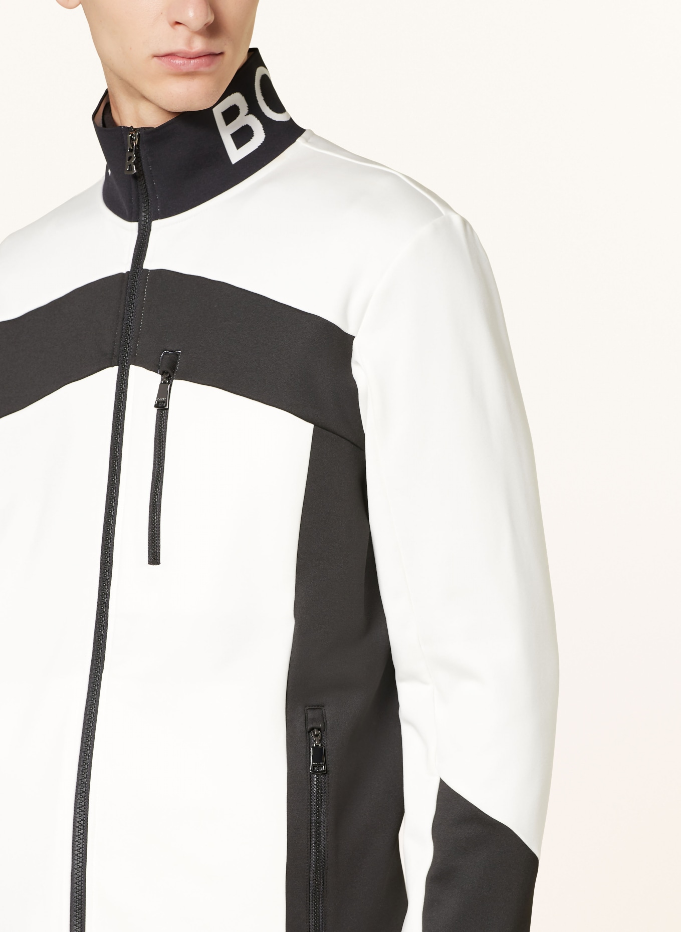 BOGNER Veste intermédiaire XILAS1: BLANC / NOIR