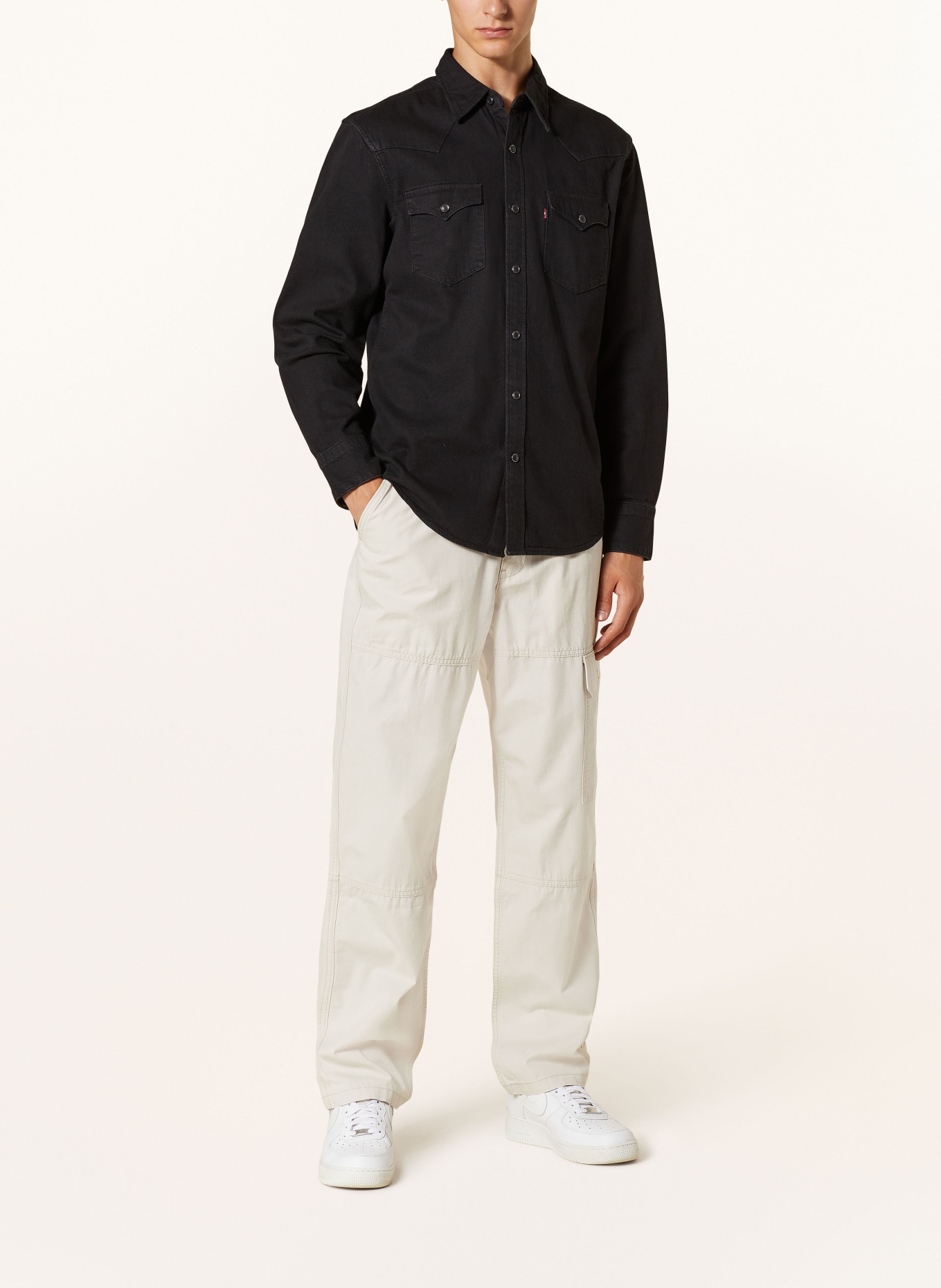 Levi's® Džínová košile BARSTOW Standard Fit, Barva: ČERNÁ (Obrázek 2)