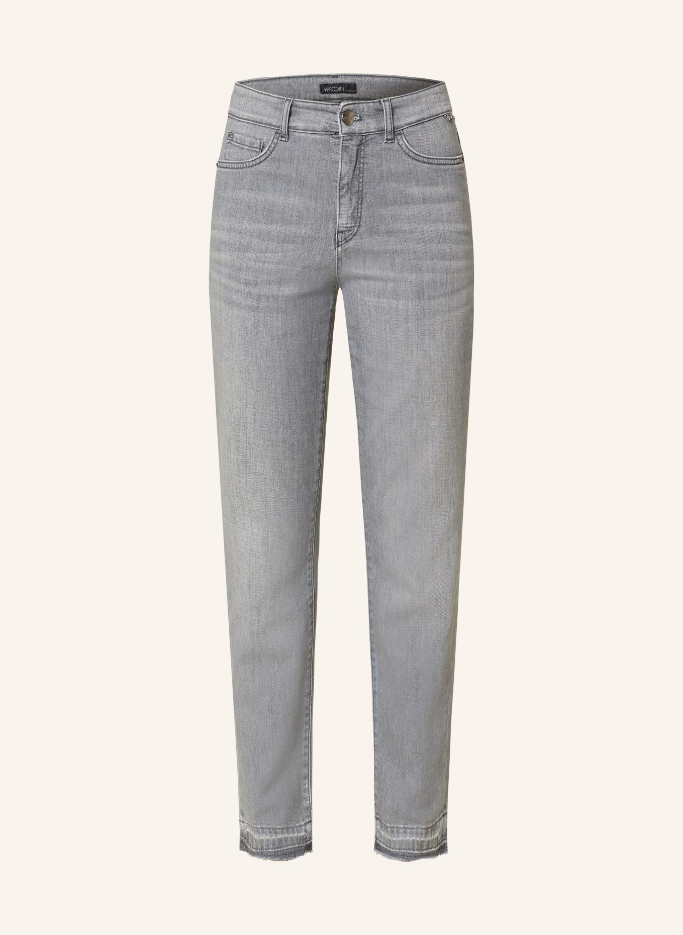 MARC CAIN Jeans mit Schmucksteinen, Farbe: 820 GREY (Bild 1)