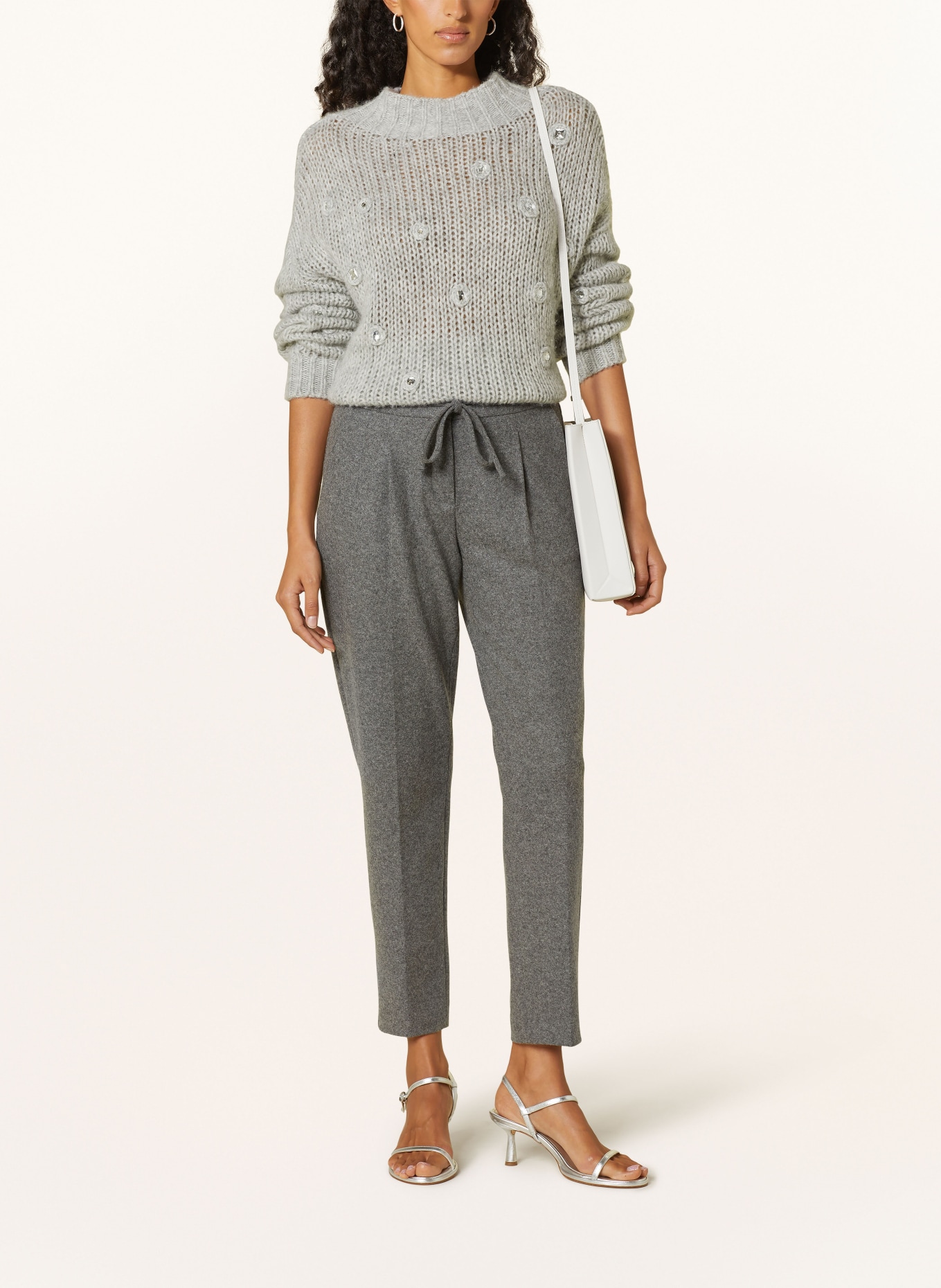 LUISA CERANO Pants in jogger style, Color: GRAY (Image 2)