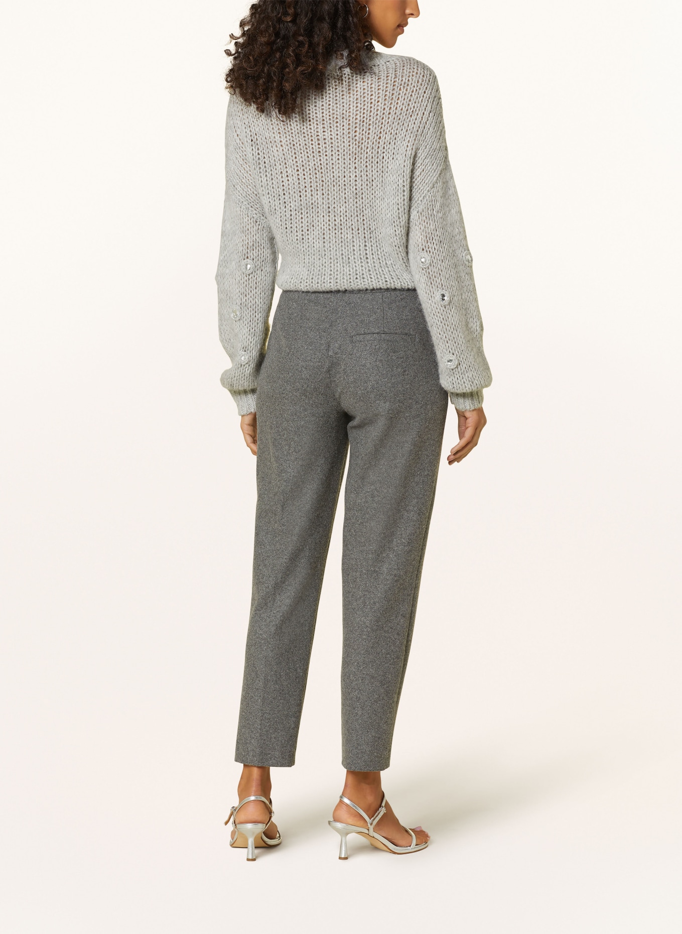 LUISA CERANO Pants in jogger style, Color: GRAY (Image 3)