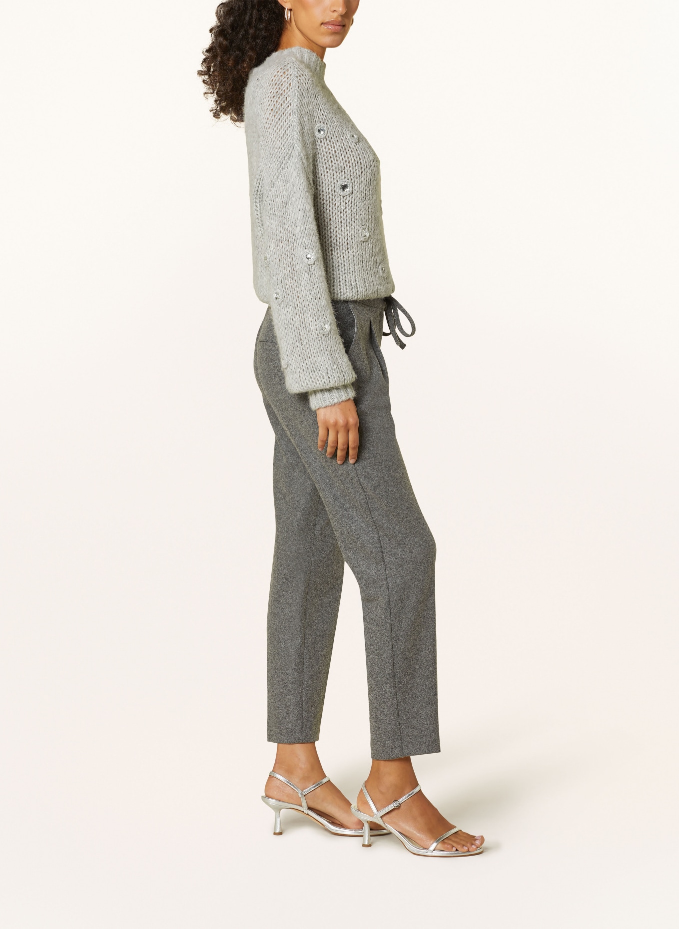 LUISA CERANO Pants in jogger style, Color: GRAY (Image 4)