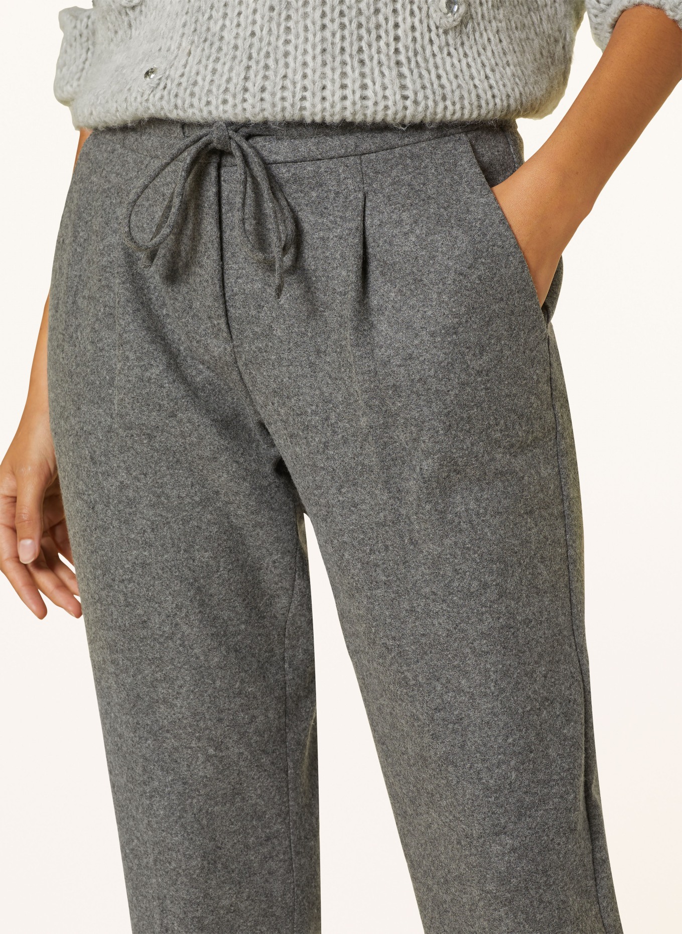 LUISA CERANO Pants in jogger style, Color: GRAY (Image 5)