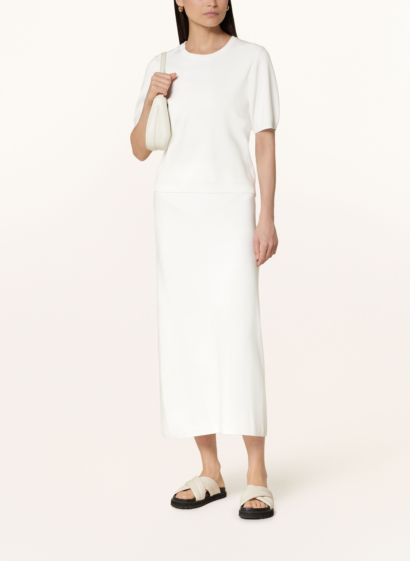 NEO NOIR Knit skirt ASTON, Color: WHITE (Image 2)