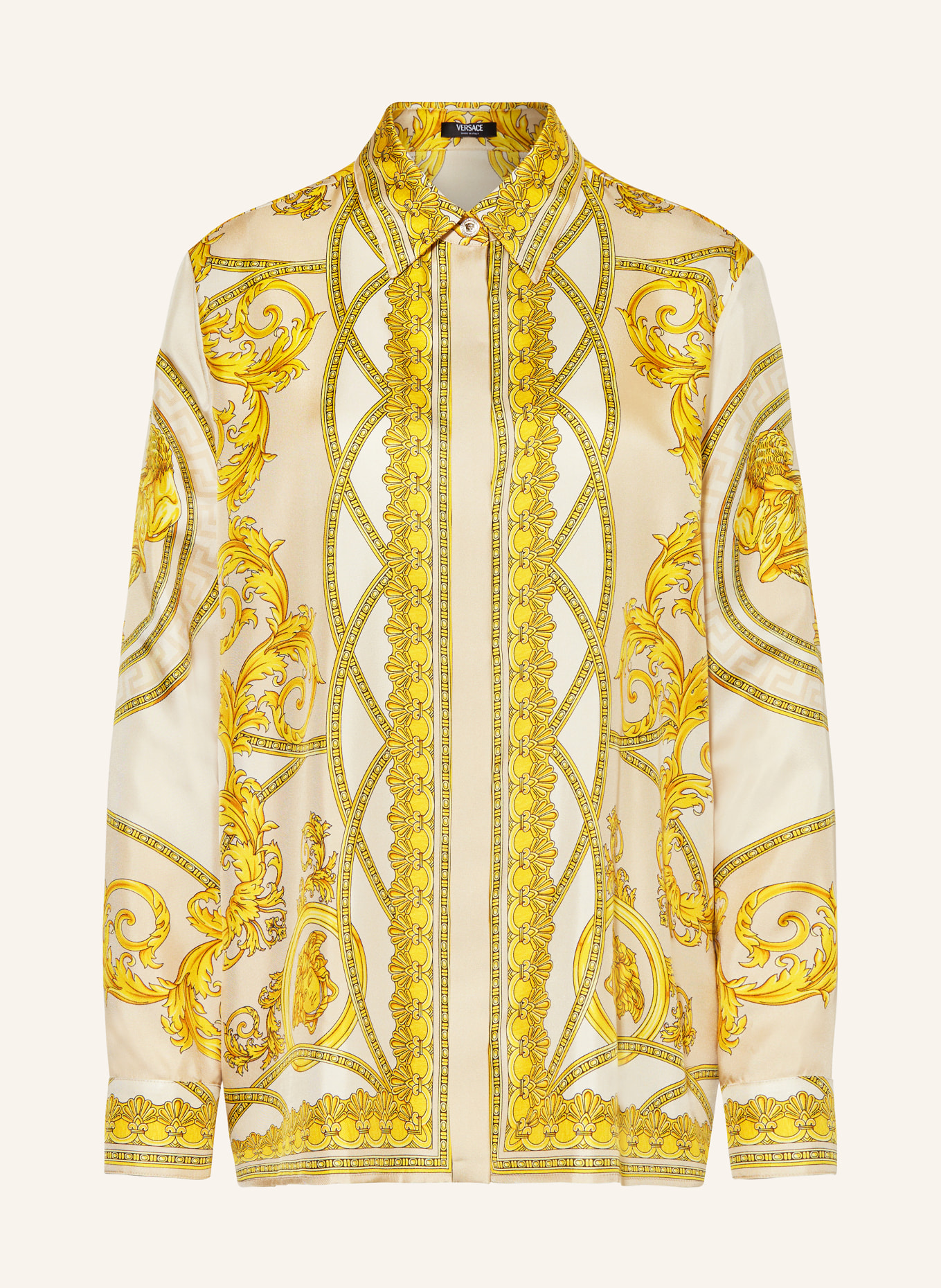 Yellow versace shirt outlet