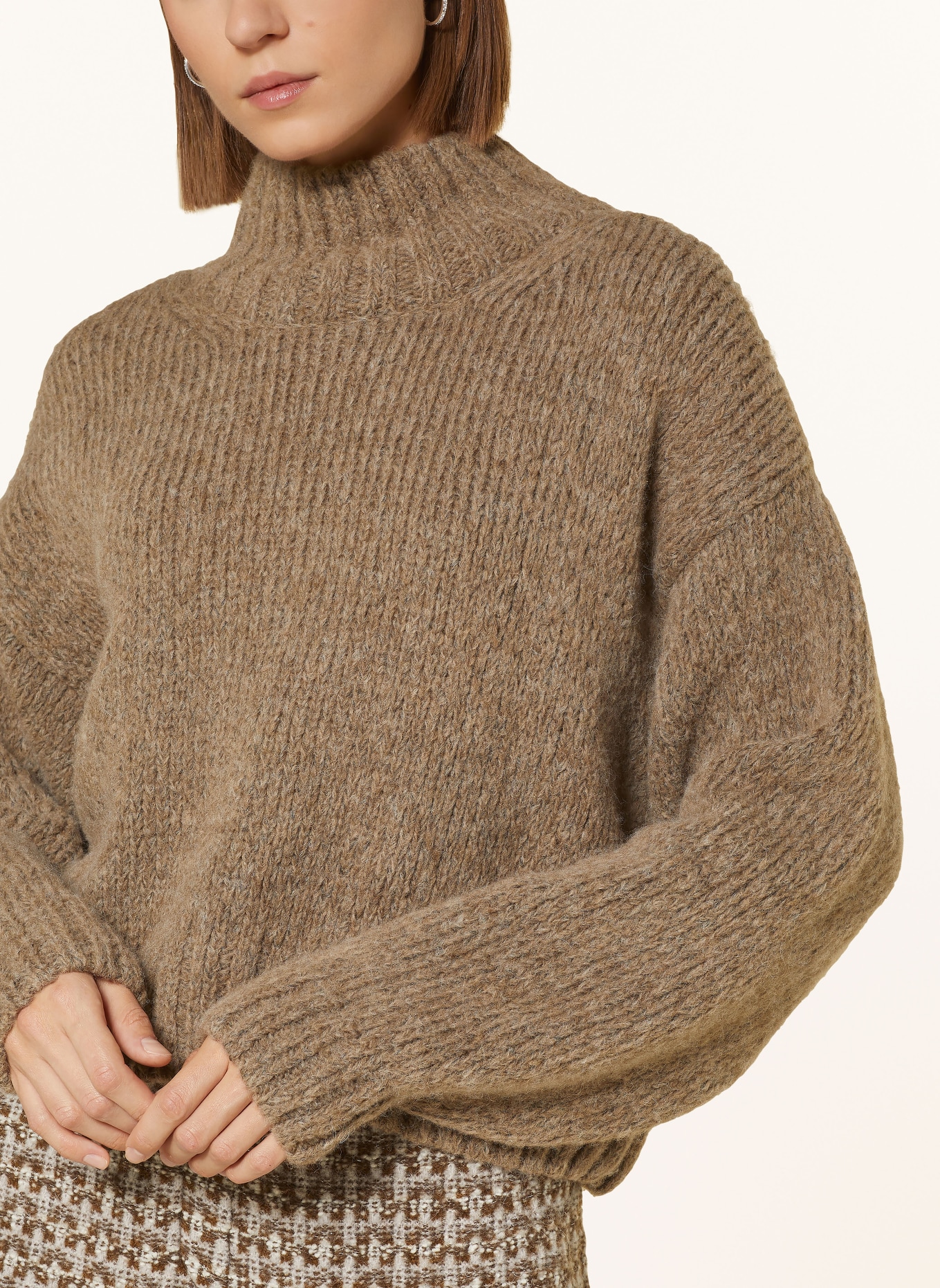 MARC CAIN Pullover: HELLBRAUN