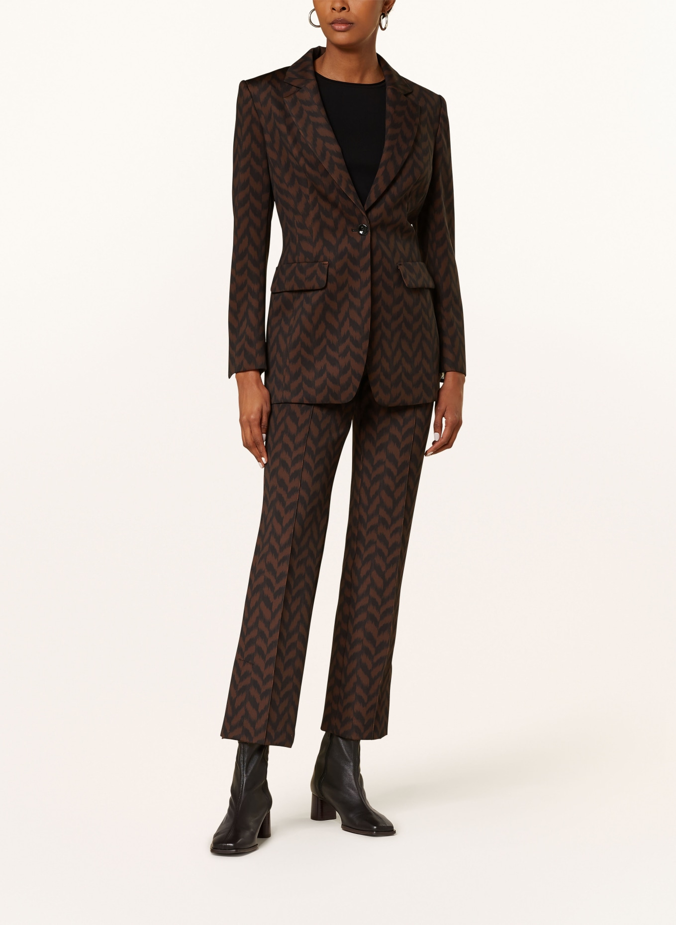 MARC CAIN Jersey blazer: 691 deep wood