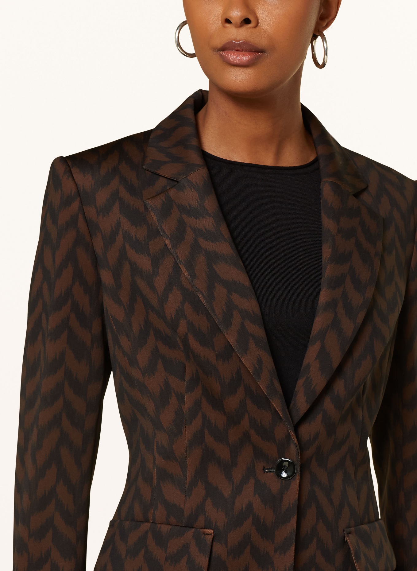 MARC CAIN Jersey blazer: 691 deep wood