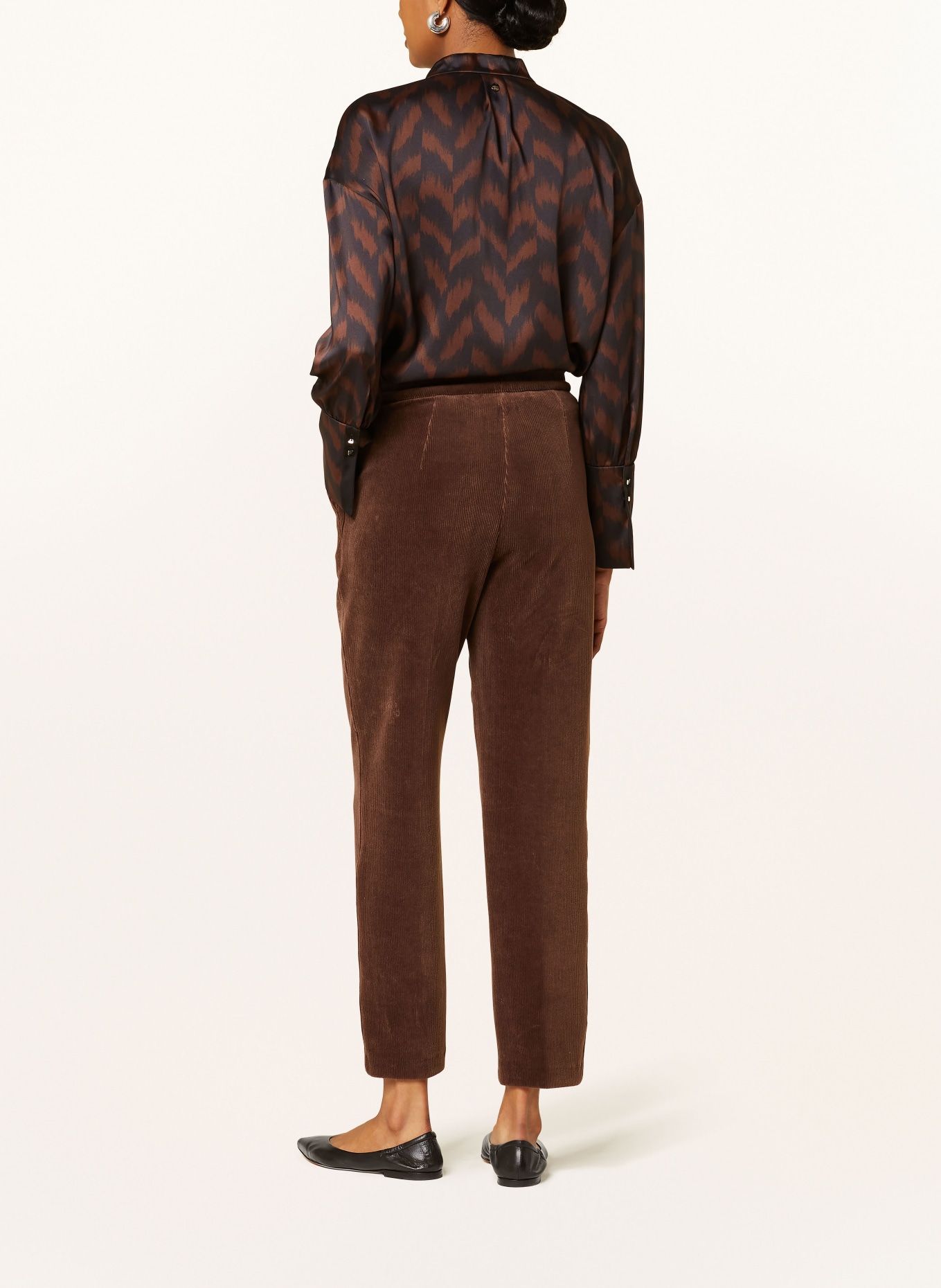 MARC CAIN Corduroy trousers FUSHUN, Color: DARK BROWN (Image 3)