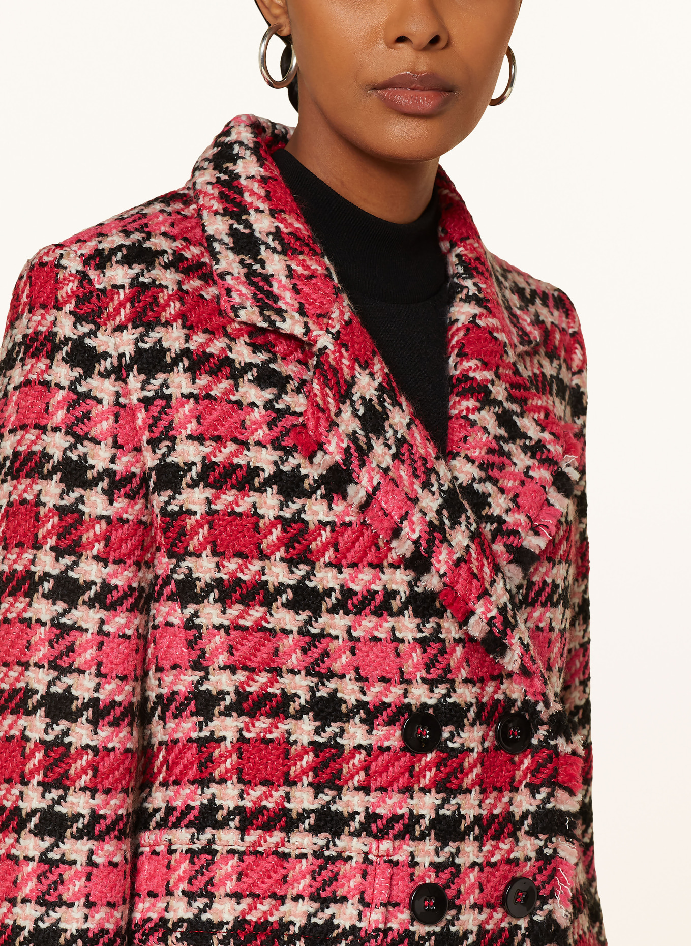 MARC CAIN Tweed-Blazer: 244 dragon fruit