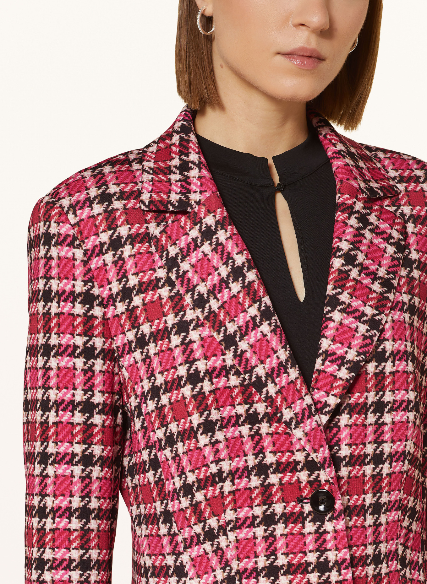 MARC CAIN Jersey blazer: 244 dragon fruit
