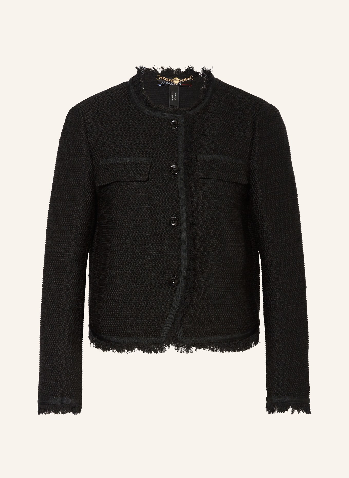 MARC CAIN Boxy jacket, Color: BLACK (Image 1)