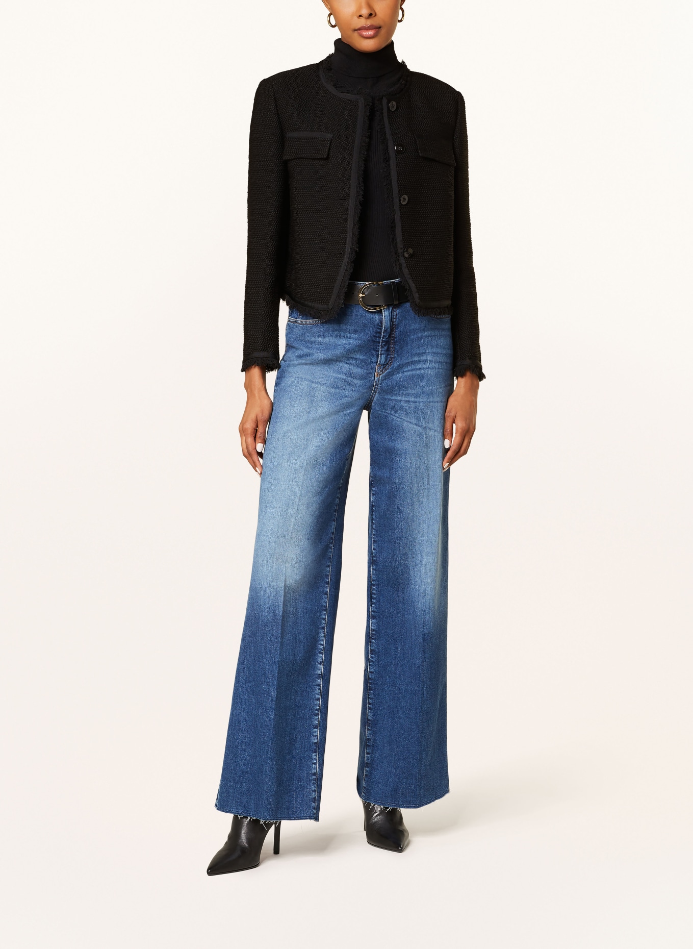 MARC CAIN Boxy jacket, Color: BLACK (Image 2)