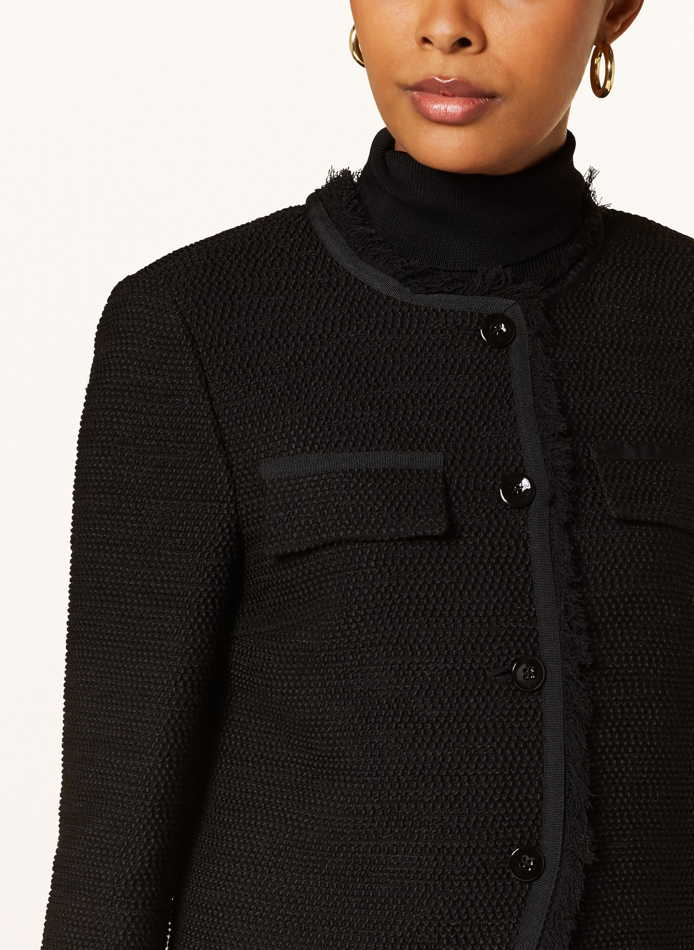 MARC CAIN Boxy jacket, Color: BLACK (Image 4)