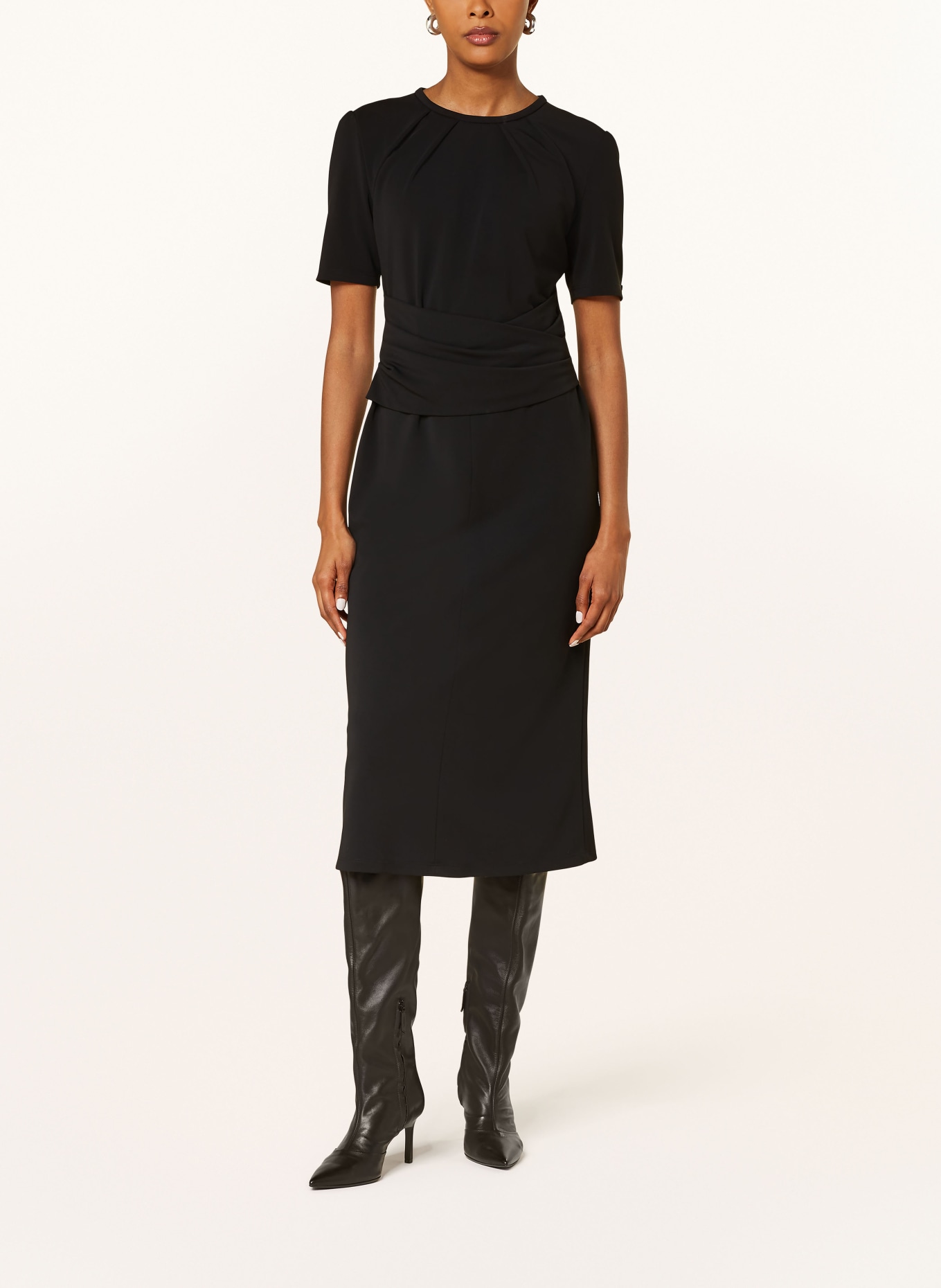 MARC CAIN Sheath dress, Color: BLACK (Image 2)