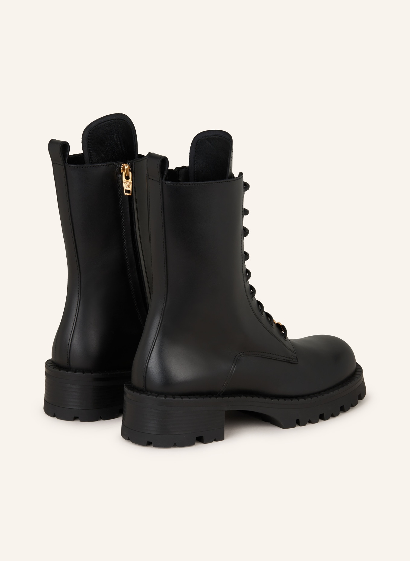 VERSACE Lace-up boots, Color: BLACK (Image 2)