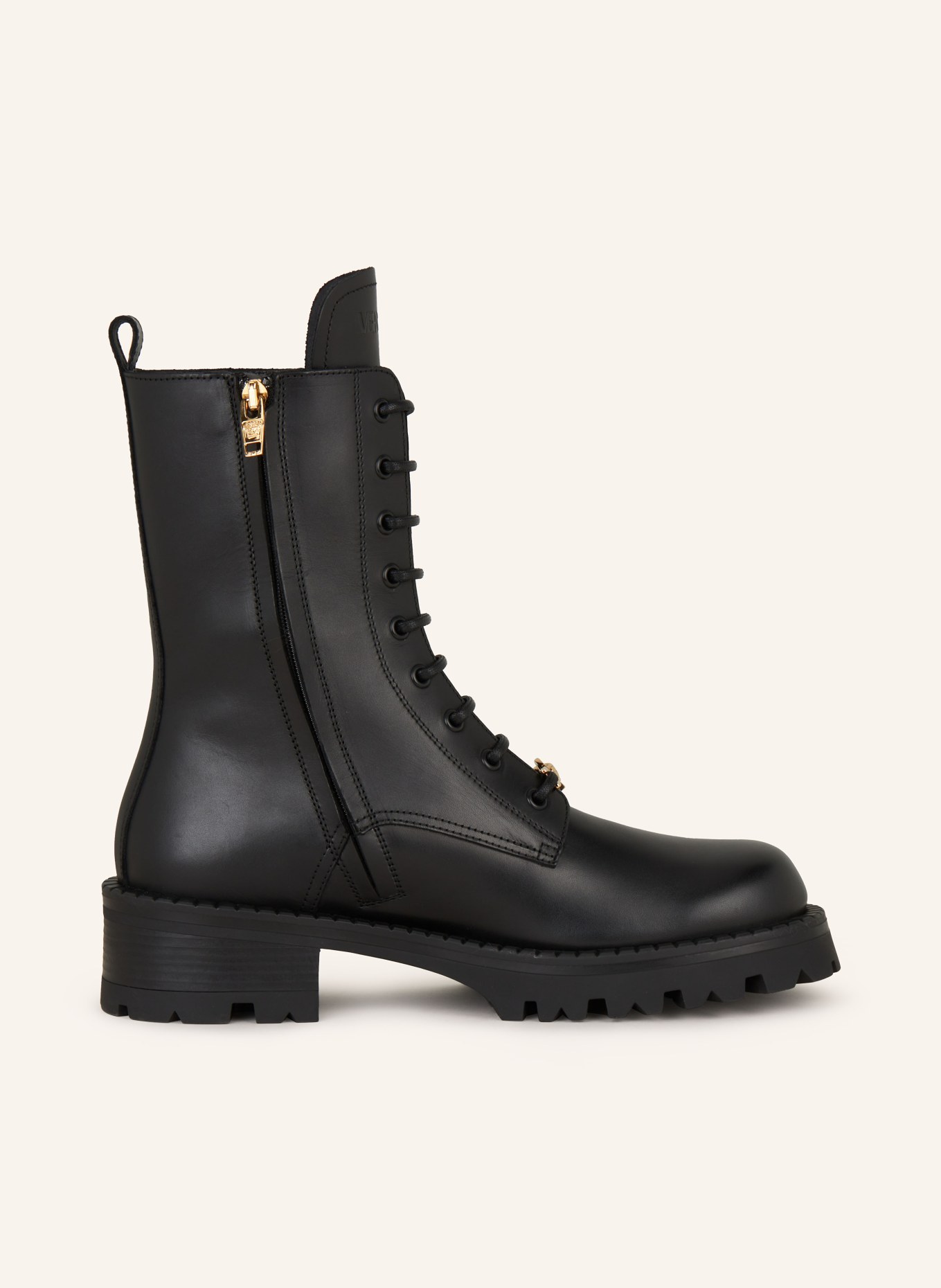 VERSACE Lace-up boots, Color: BLACK (Image 5)