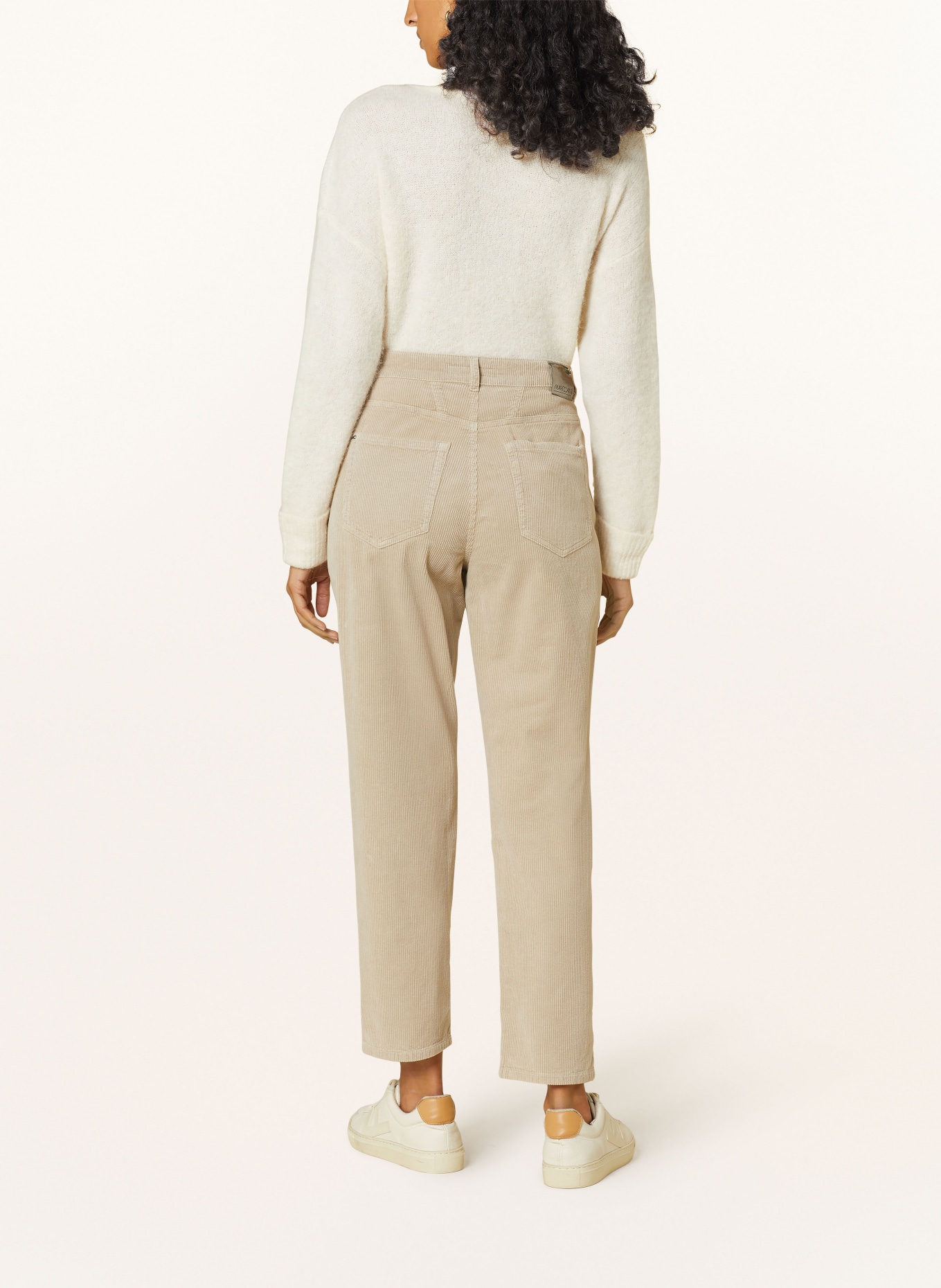 MARC CAIN 7/8 trousers in corduroy, Color: 646 warm stone (Image 3)