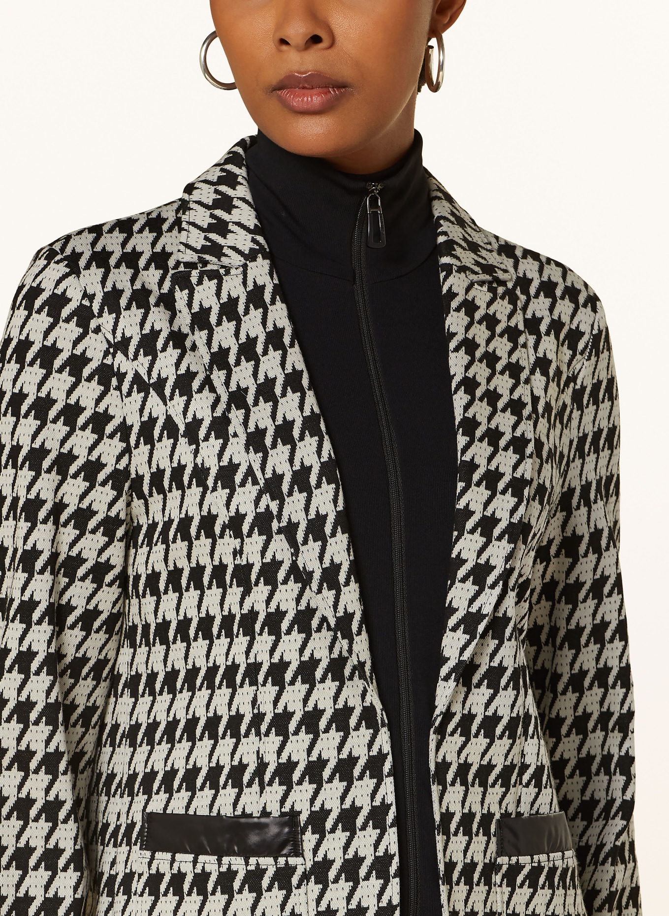 MARC CAIN Blazer in 910 black and white
