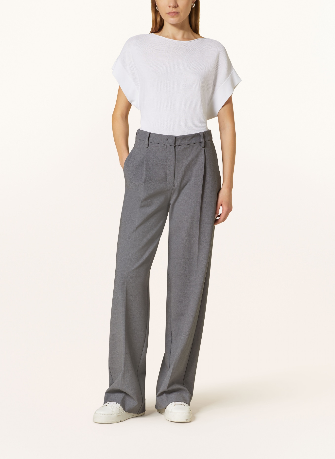 MAC Wide leg trousers CHAJA, Color: GRAY (Image 2)