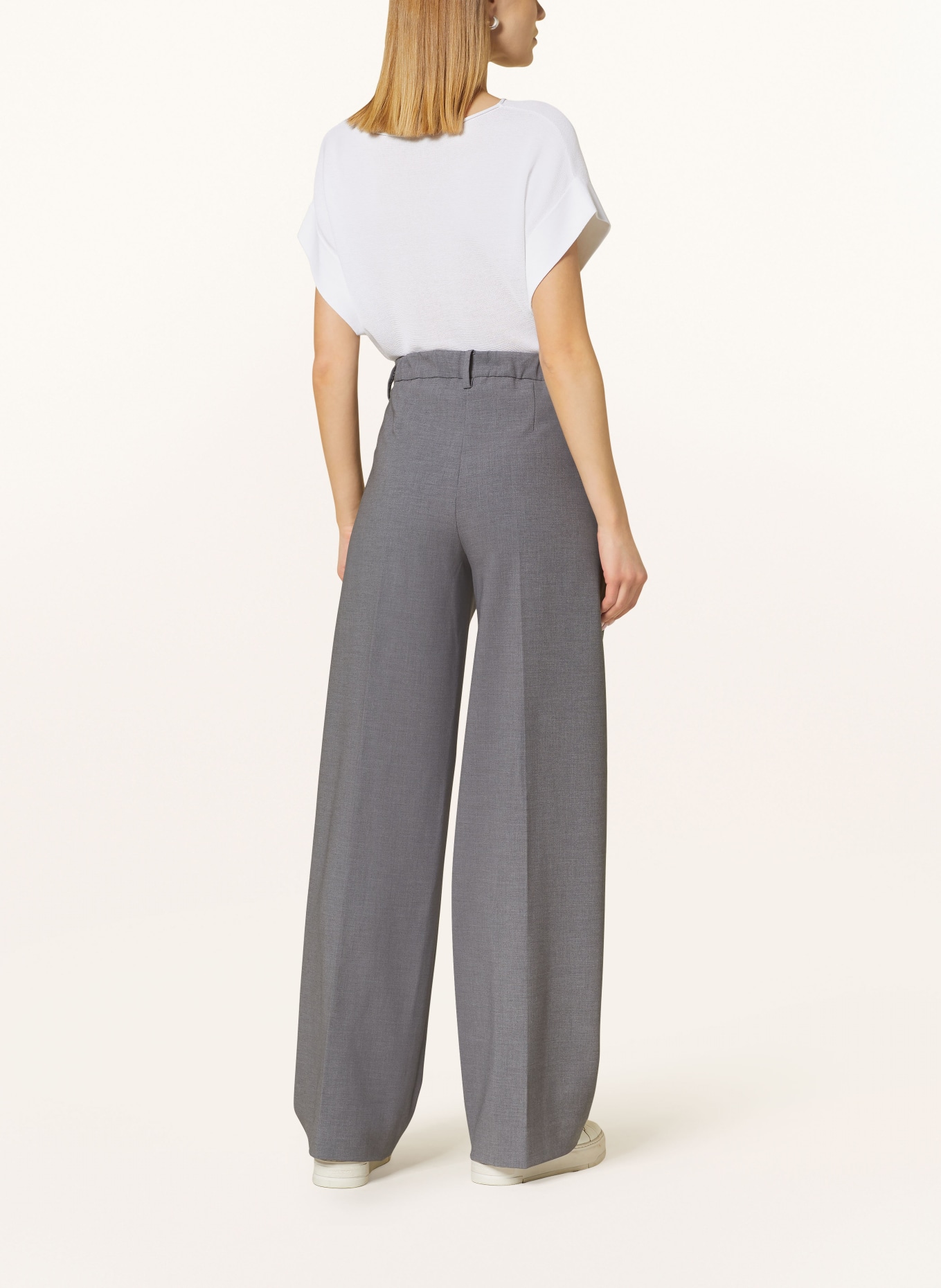 MAC Wide leg trousers CHAJA, Color: GRAY (Image 3)