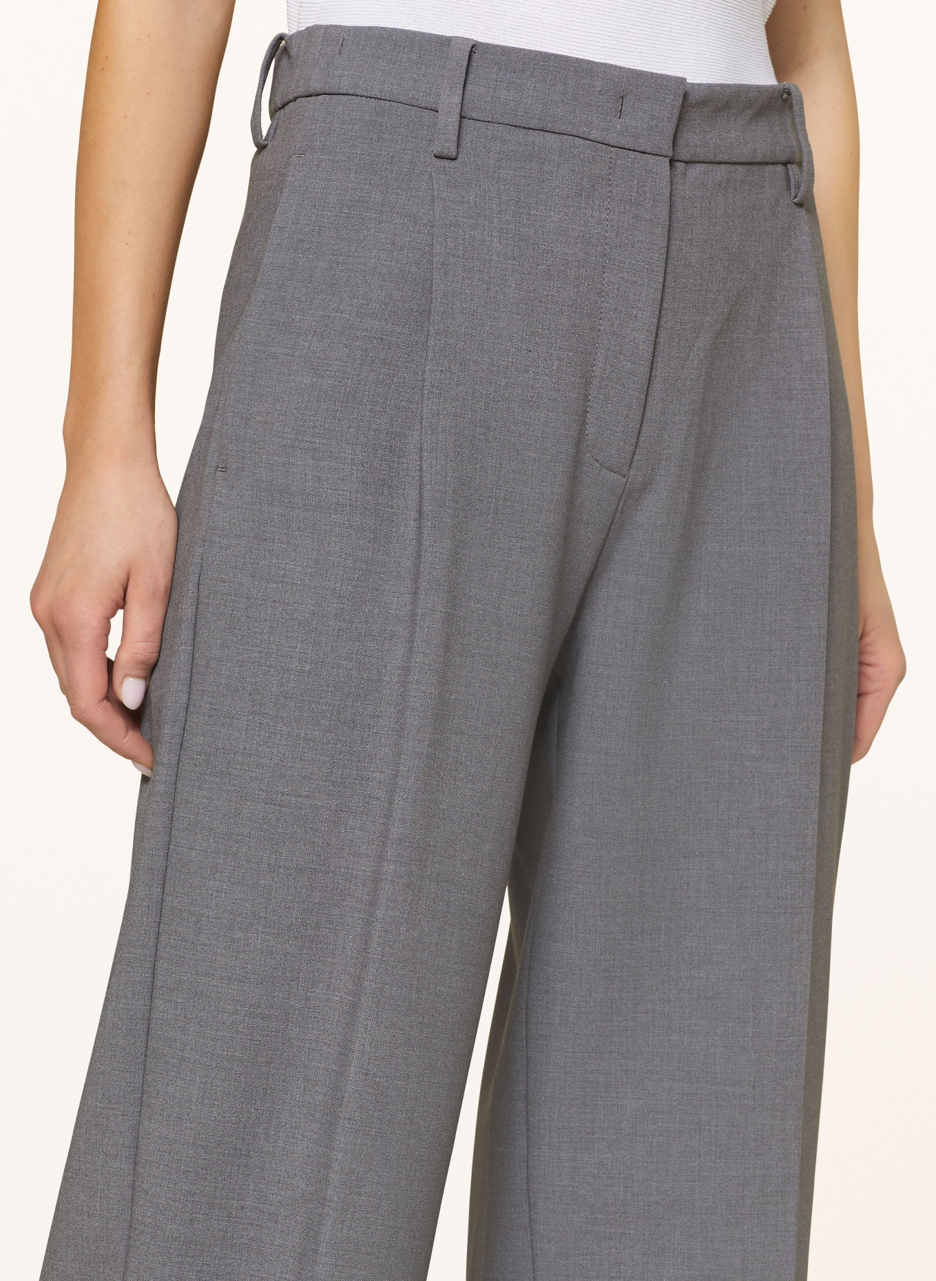 MAC Wide leg trousers CHAJA, Color: GRAY (Image 5)