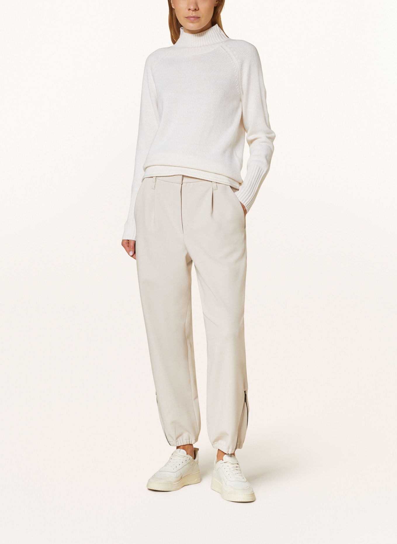 MAC Pantalon OLIVIA style jogging: CRÈME