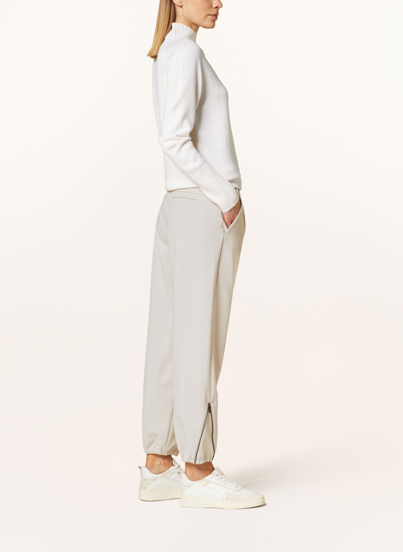 MAC Pantalon OLIVIA style jogging: CRÈME