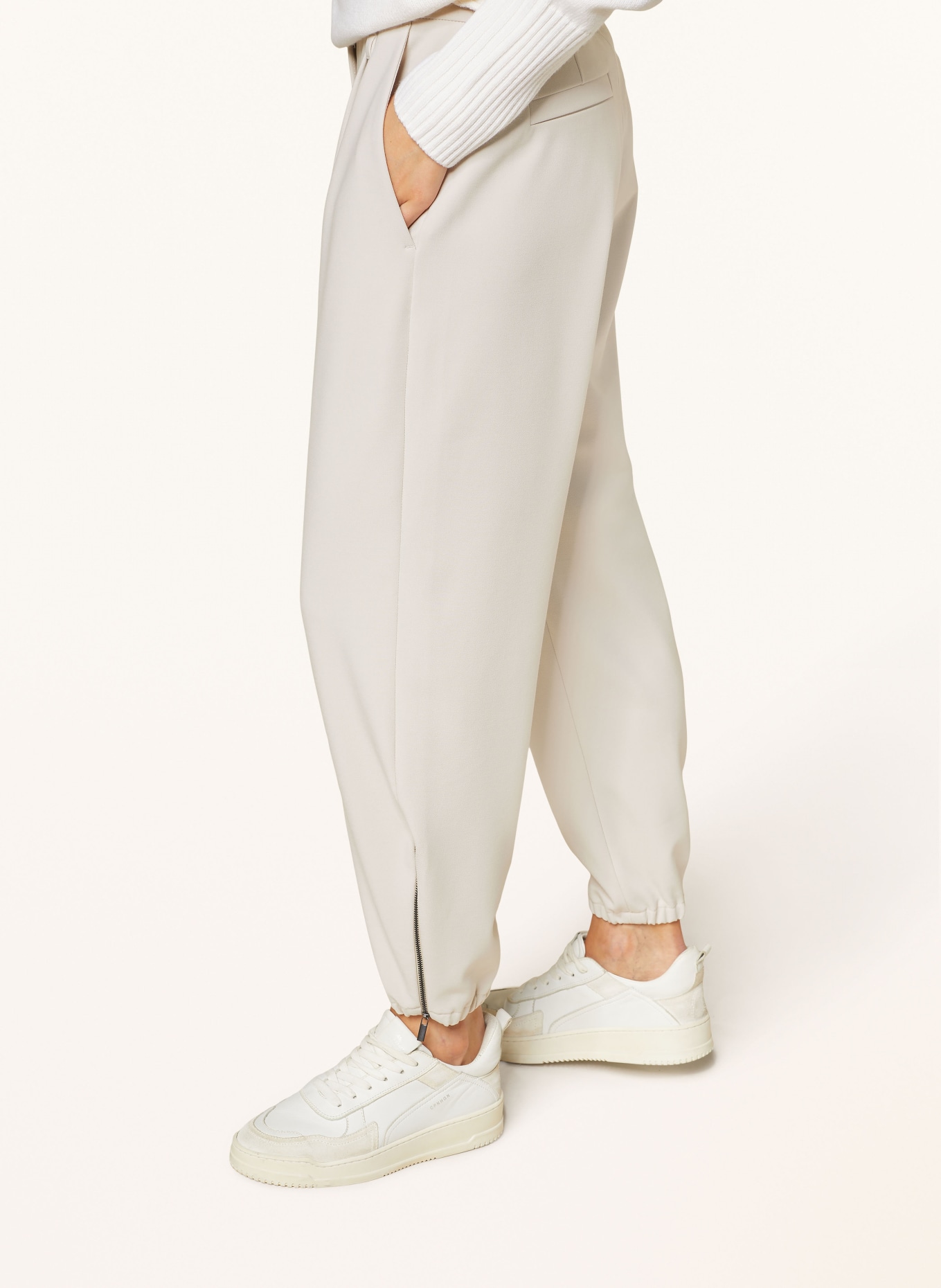 MAC Pantalon OLIVIA style jogging: CRÈME