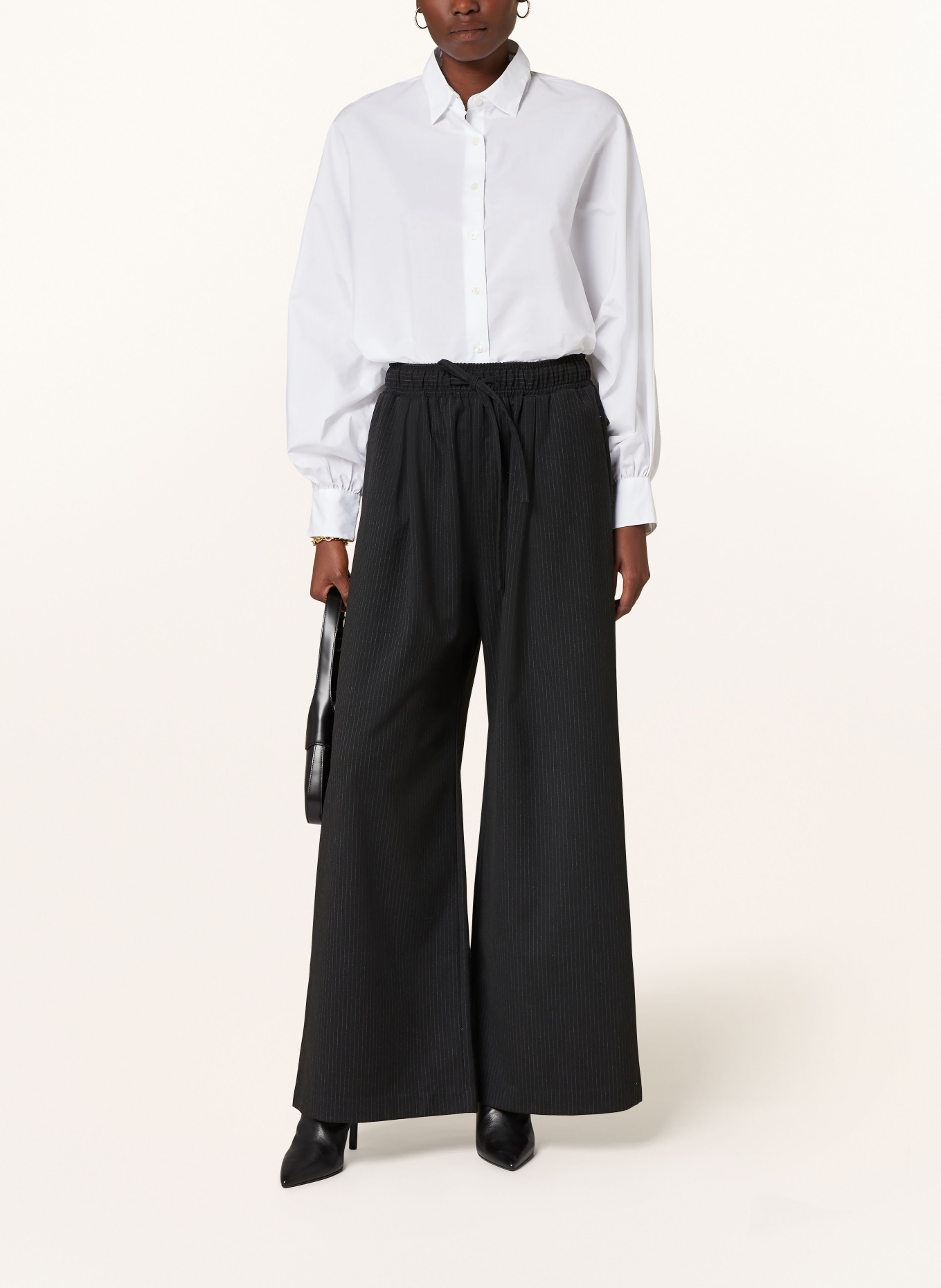 SoSUE Wide leg trousers, Color: BLACK (Image 2)