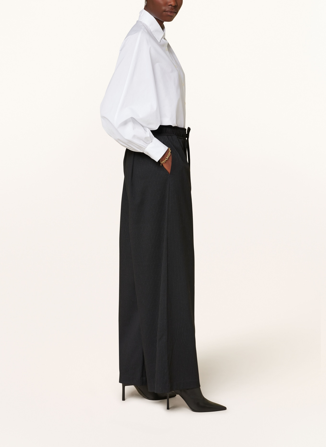 SoSUE Wide leg trousers, Color: BLACK (Image 4)