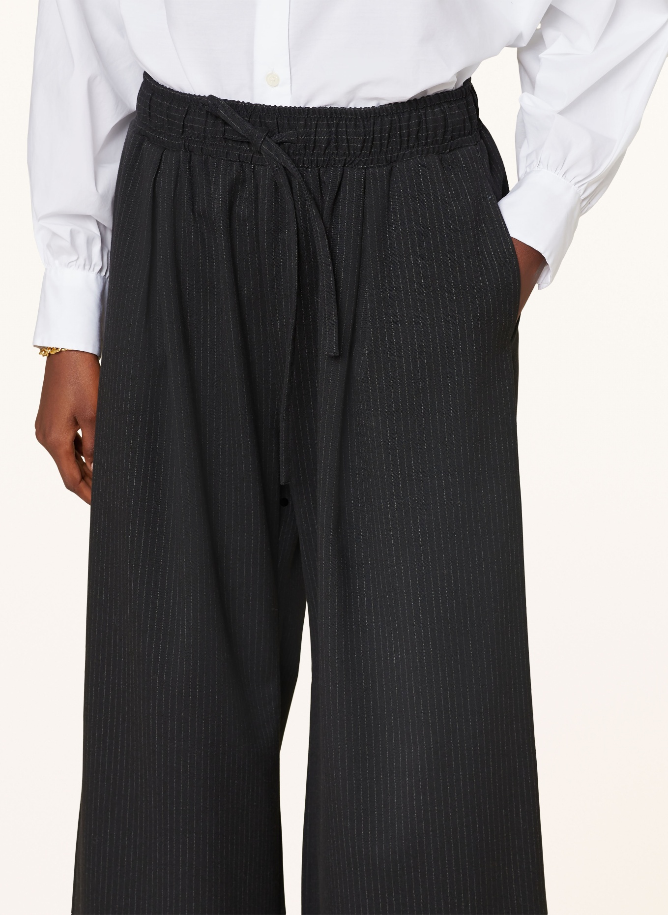 SoSUE Wide leg trousers, Color: BLACK (Image 5)