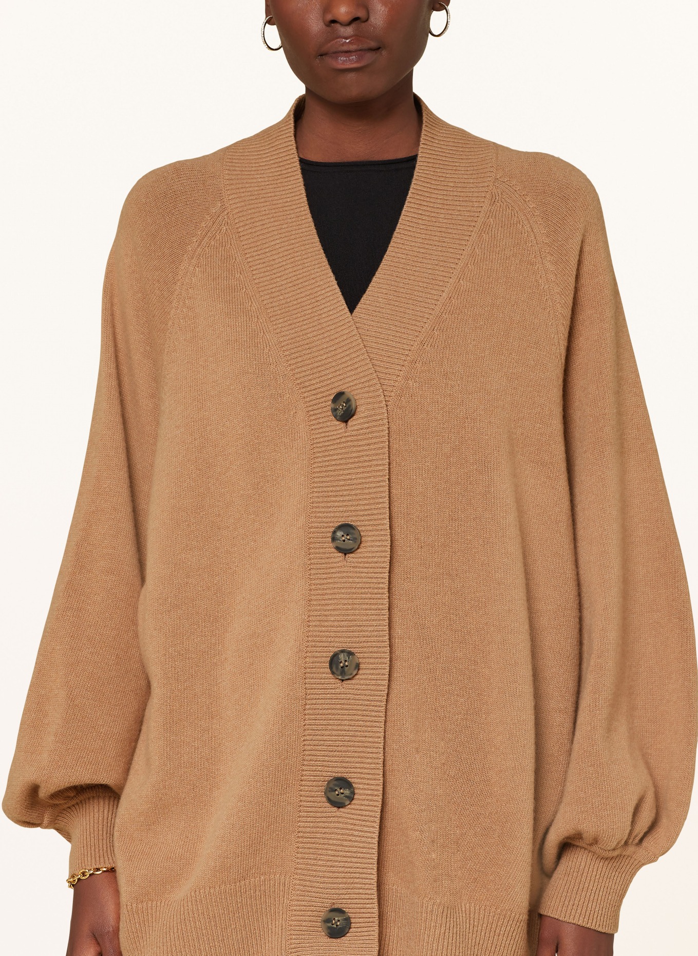 Camel oversized cardigan shop