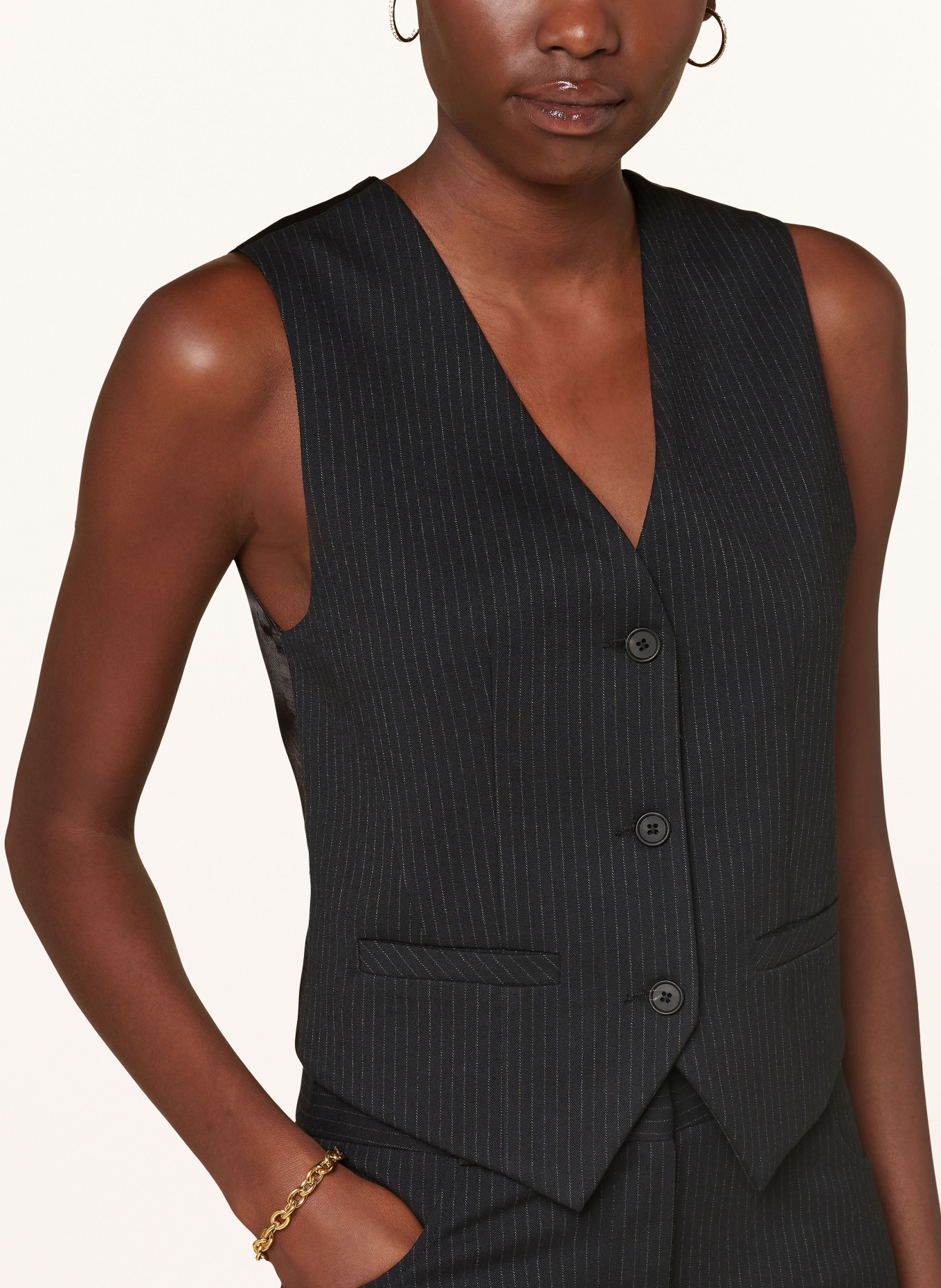 SoSUE Blazer vest, Color: BLACK (Image 4)