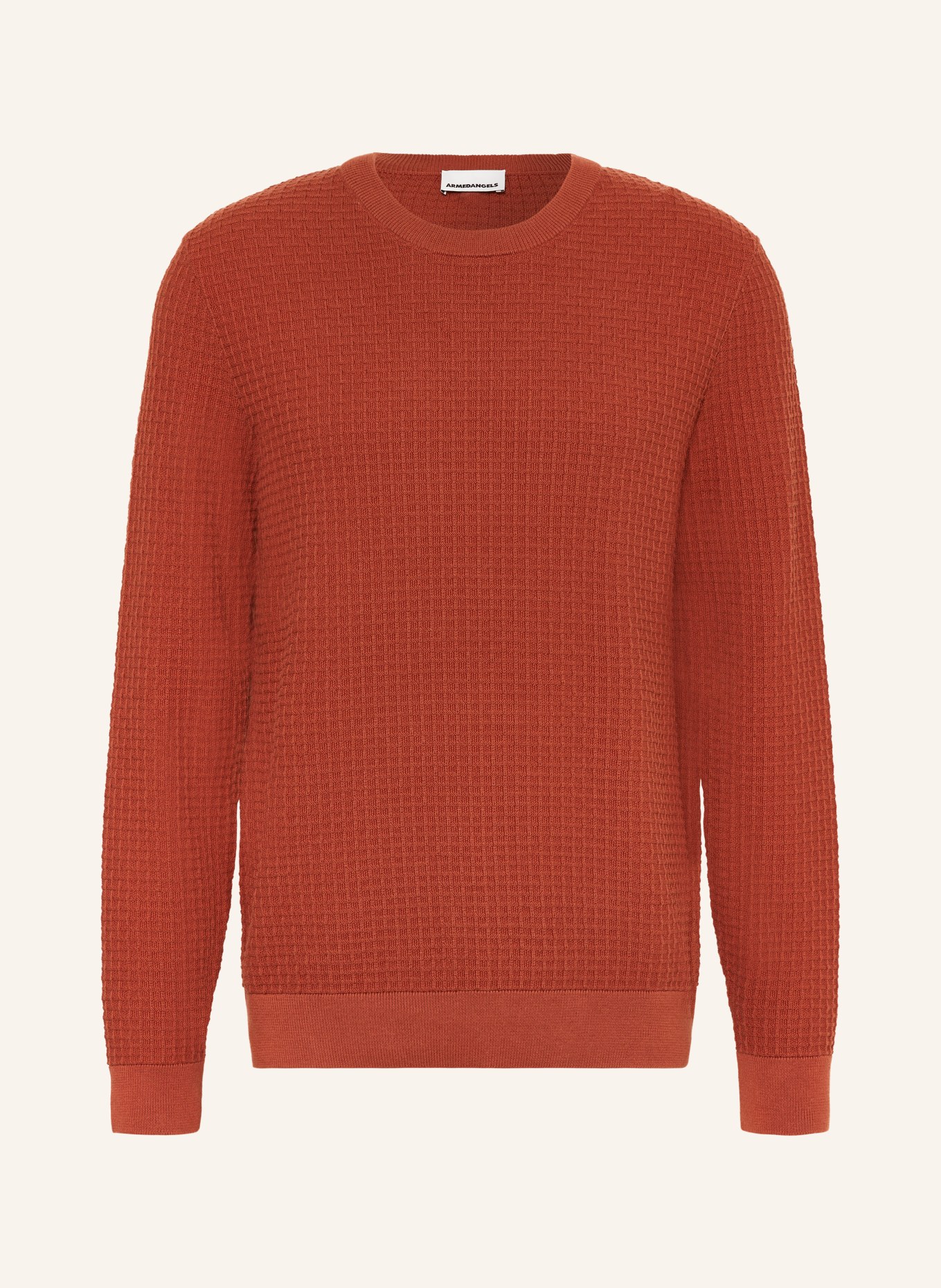 ARMEDANGELS Sweter GRAANMO: CIEMNOPOMARAŃCZOWY