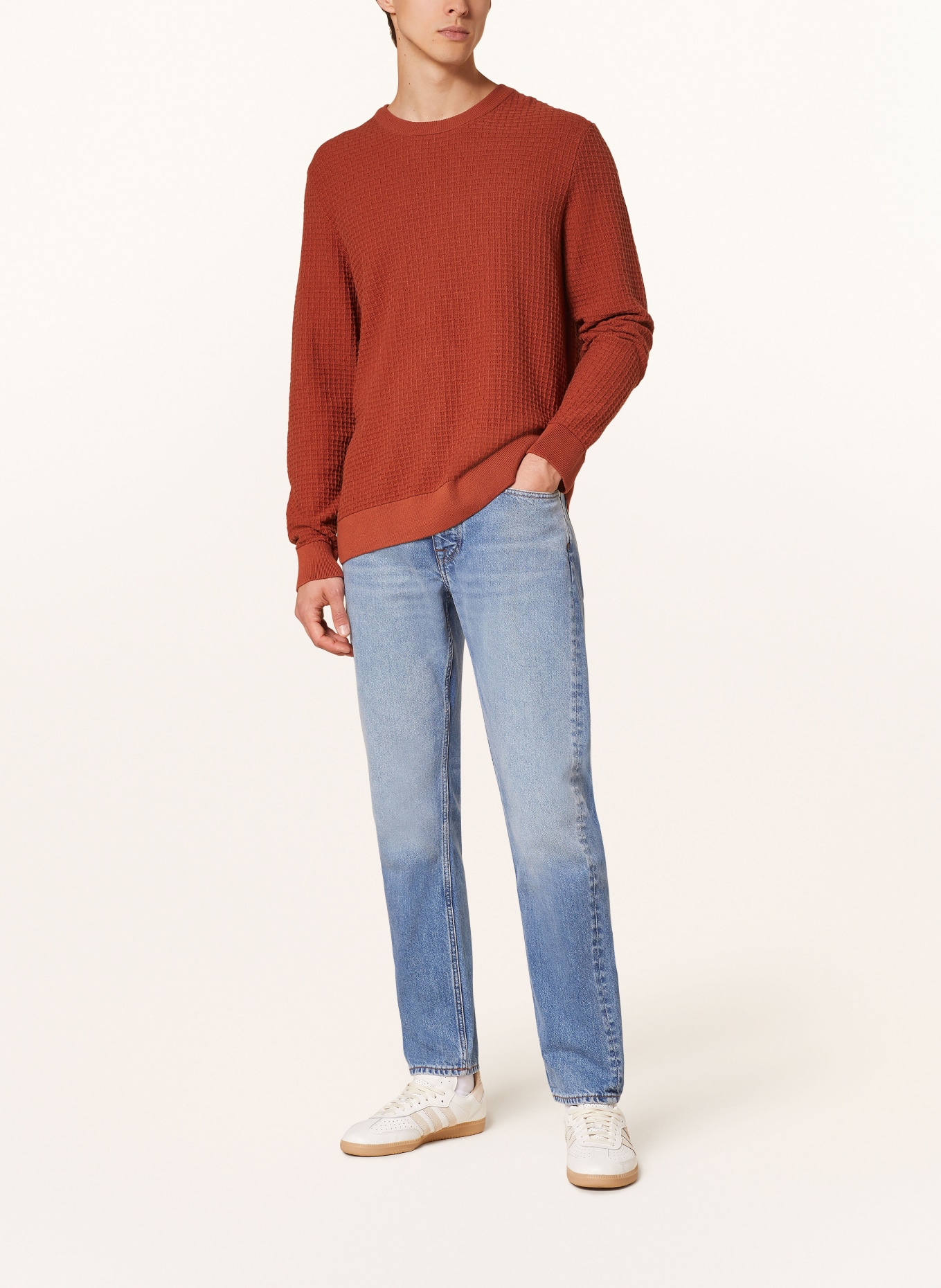 ARMEDANGELS Sweter GRAANMO: CIEMNOPOMARAŃCZOWY