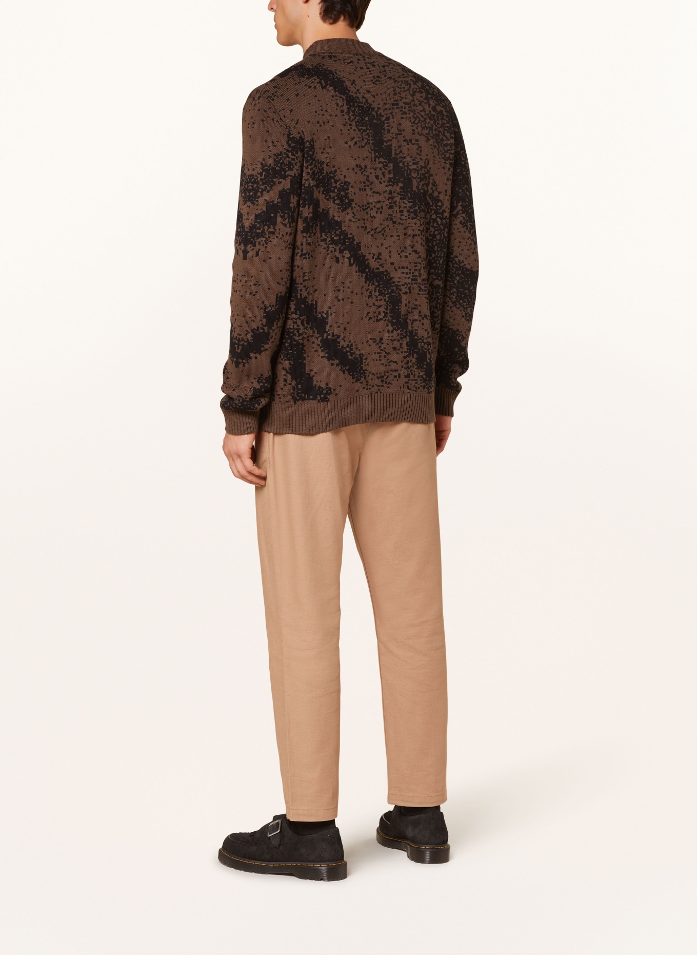 ARMEDANGELS Trui SIVAAN: BRUIN / ZWART