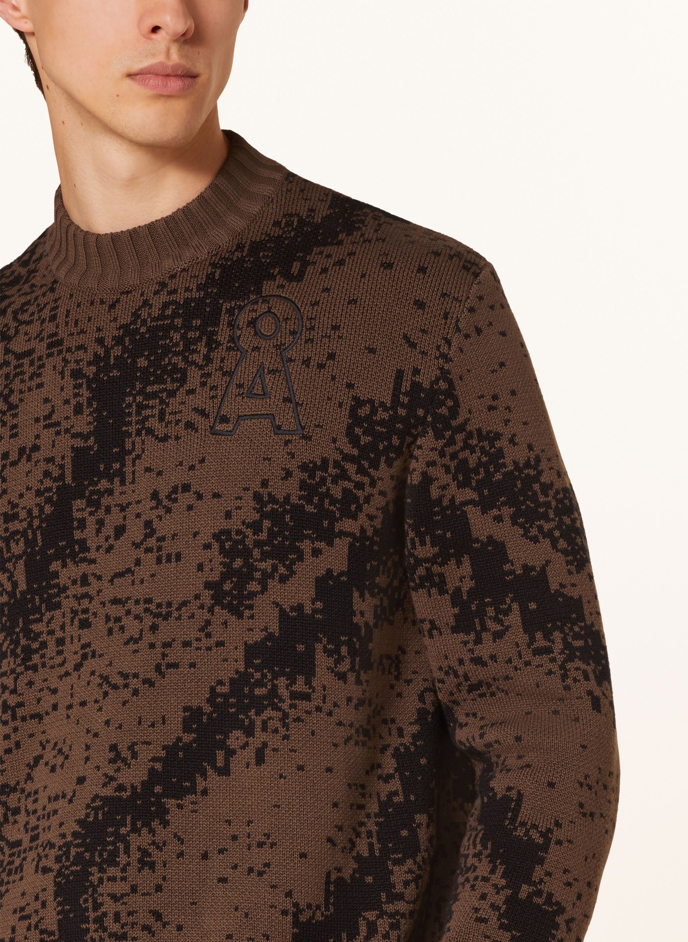 ARMEDANGELS Trui SIVAAN: BRUIN / ZWART