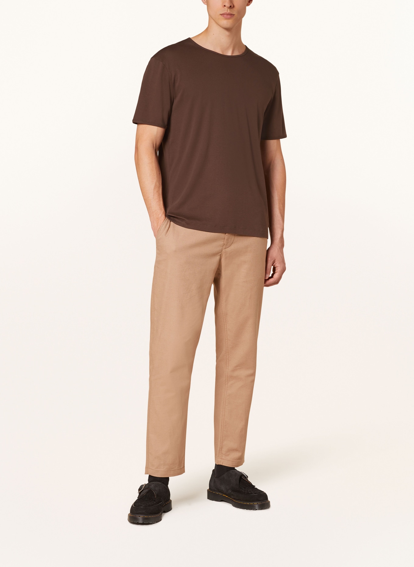 ARMEDANGELS T-shirt FLATAA: BROWN