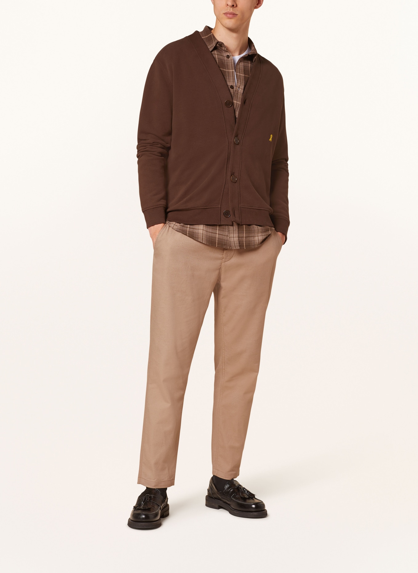 ARMEDANGELS Sweatjacke HAAGE: BRAUN