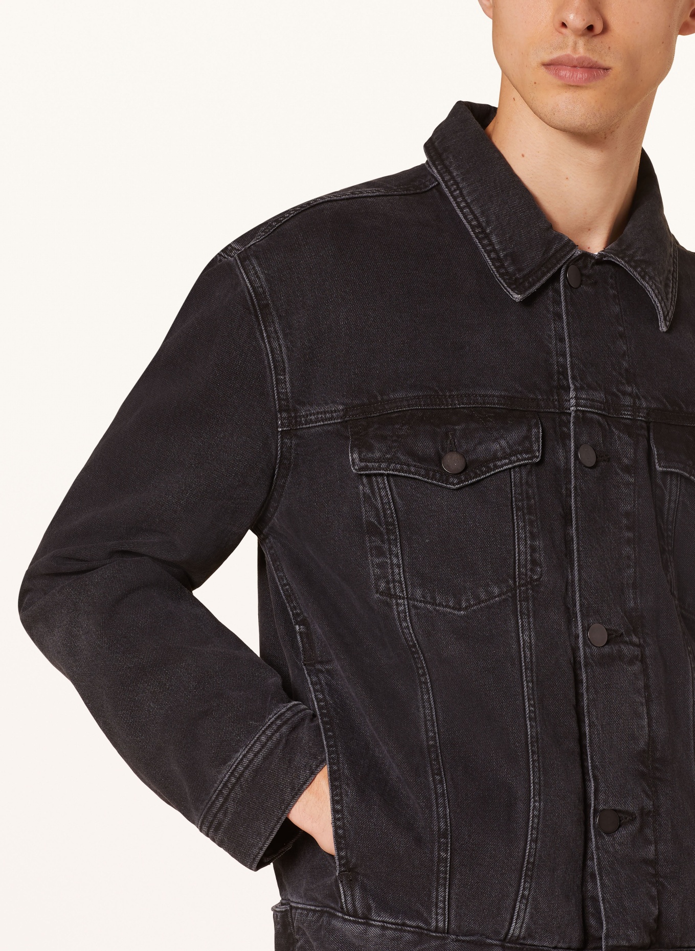 ARMEDANGELS Jeansjacke TRAAKA: SCHWARZ