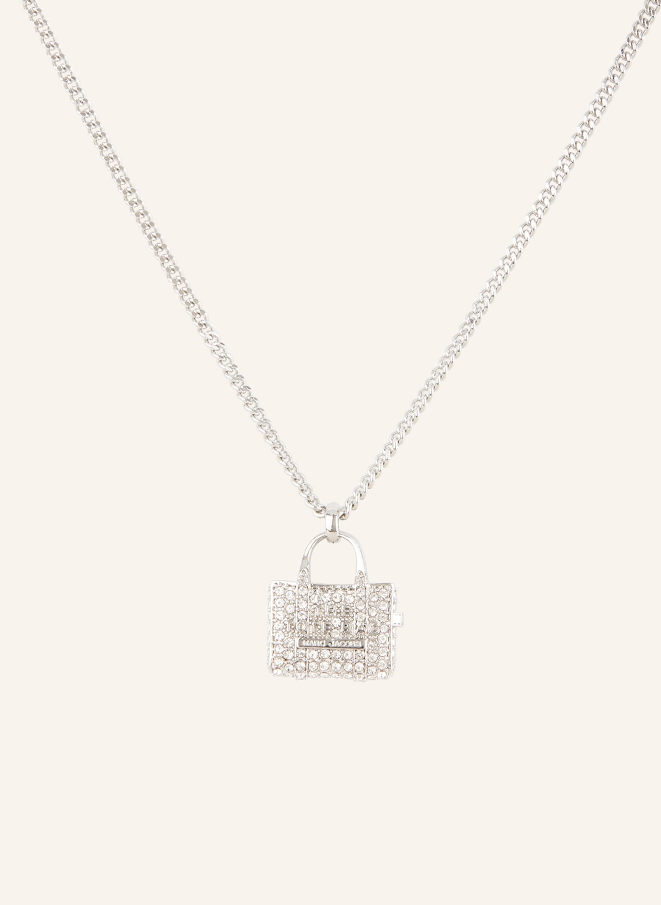 MARC JACOBS Halskette THE PAVE TOTE NECKLACE: SILBER