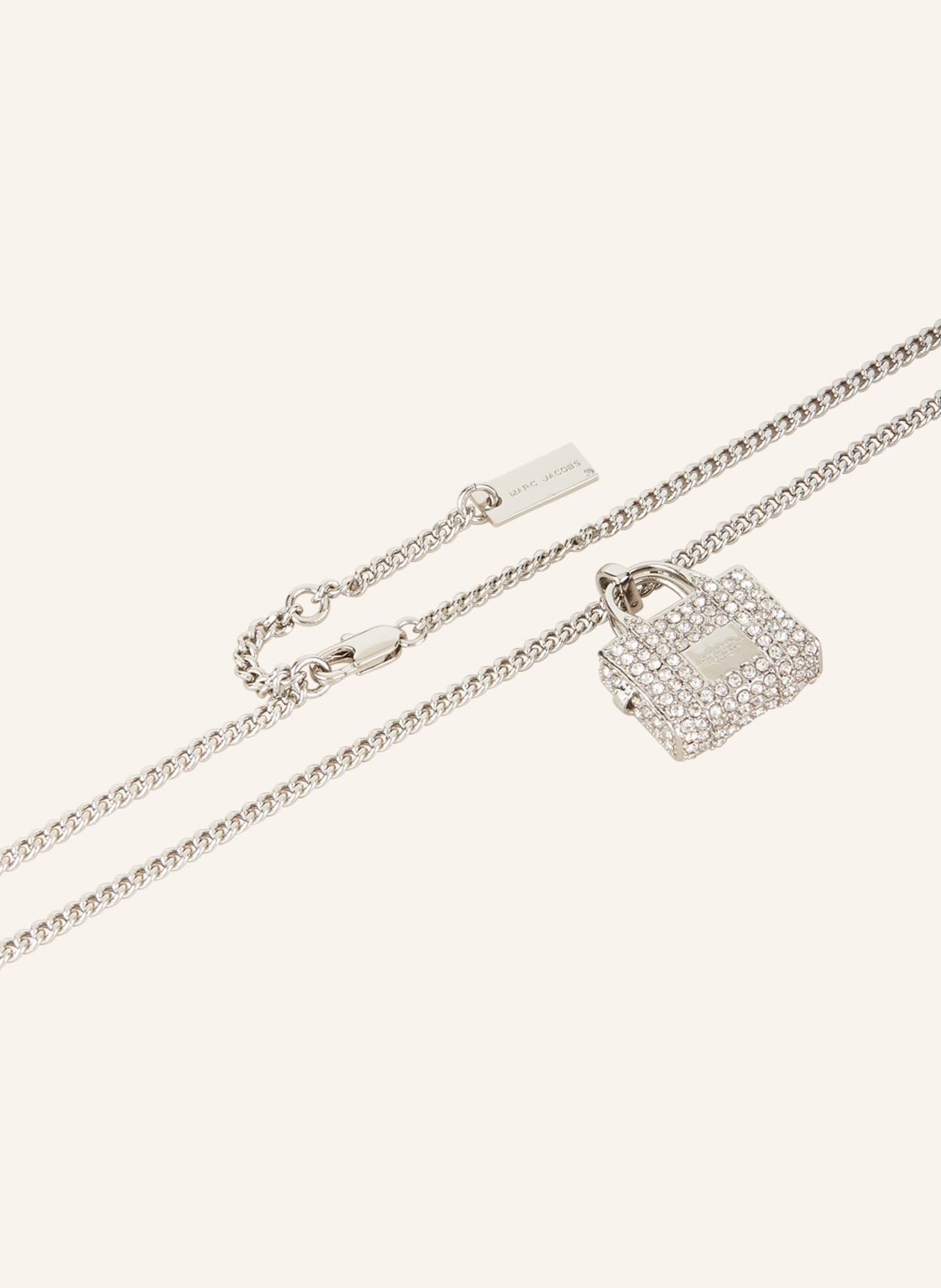 MARC JACOBS Halskette THE PAVE TOTE NECKLACE: SILBER