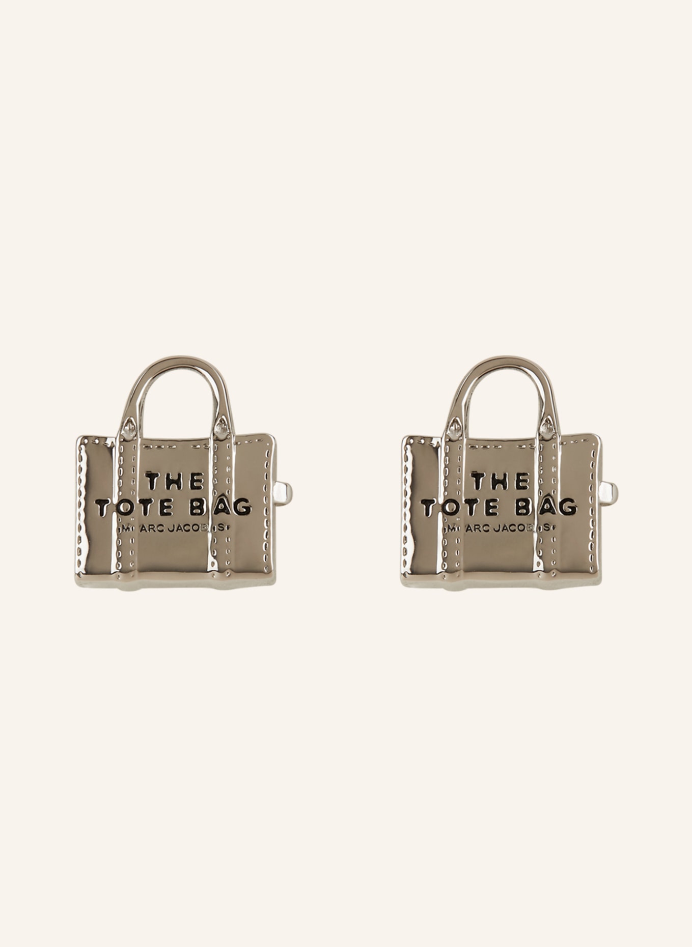 MARC JACOBS Earrings THE TOTE BAG STUDS, Color: SILVER (Image 1)