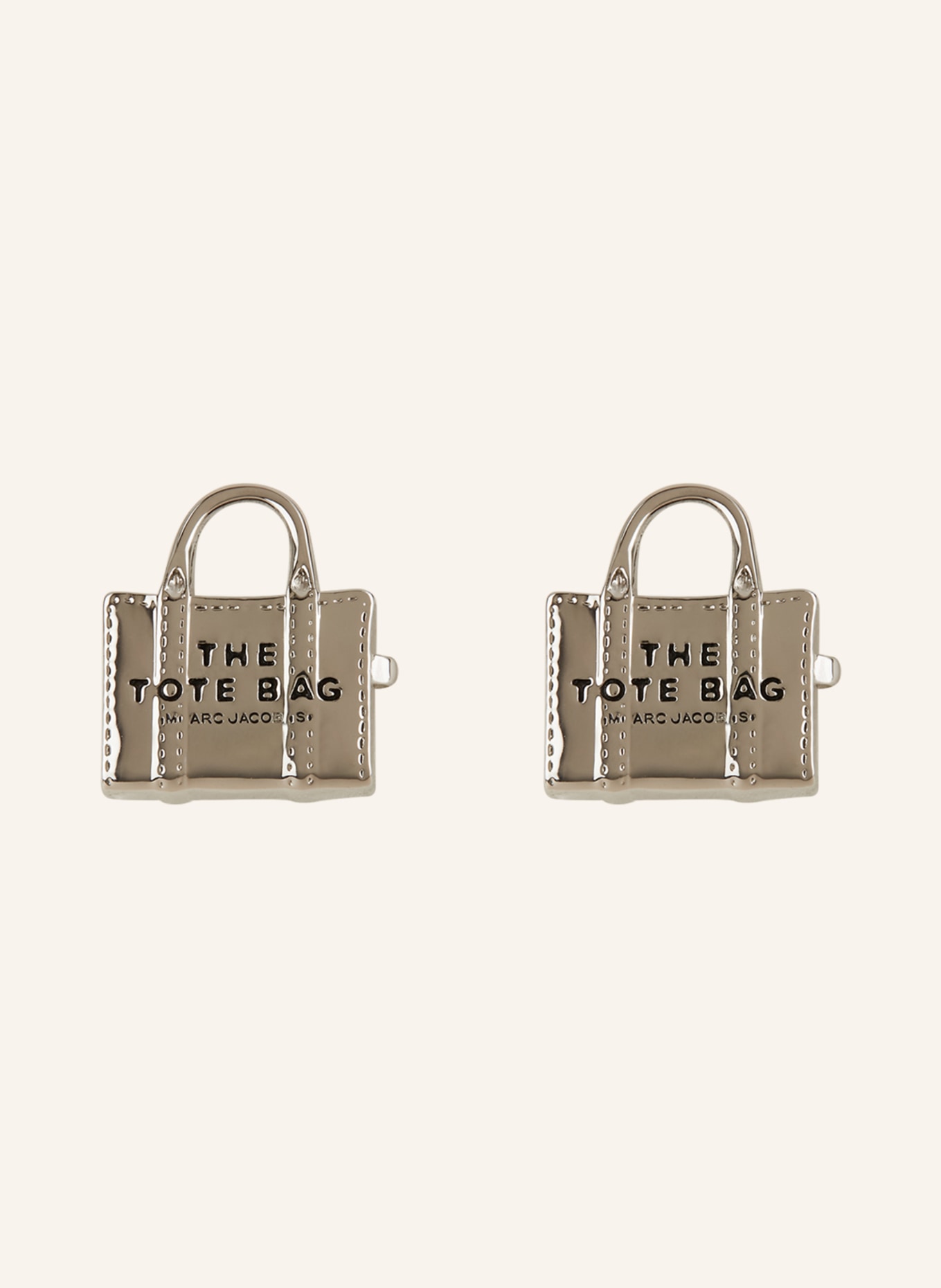 MARC JACOBS Earrings THE TOTE BAG STUDS in silver