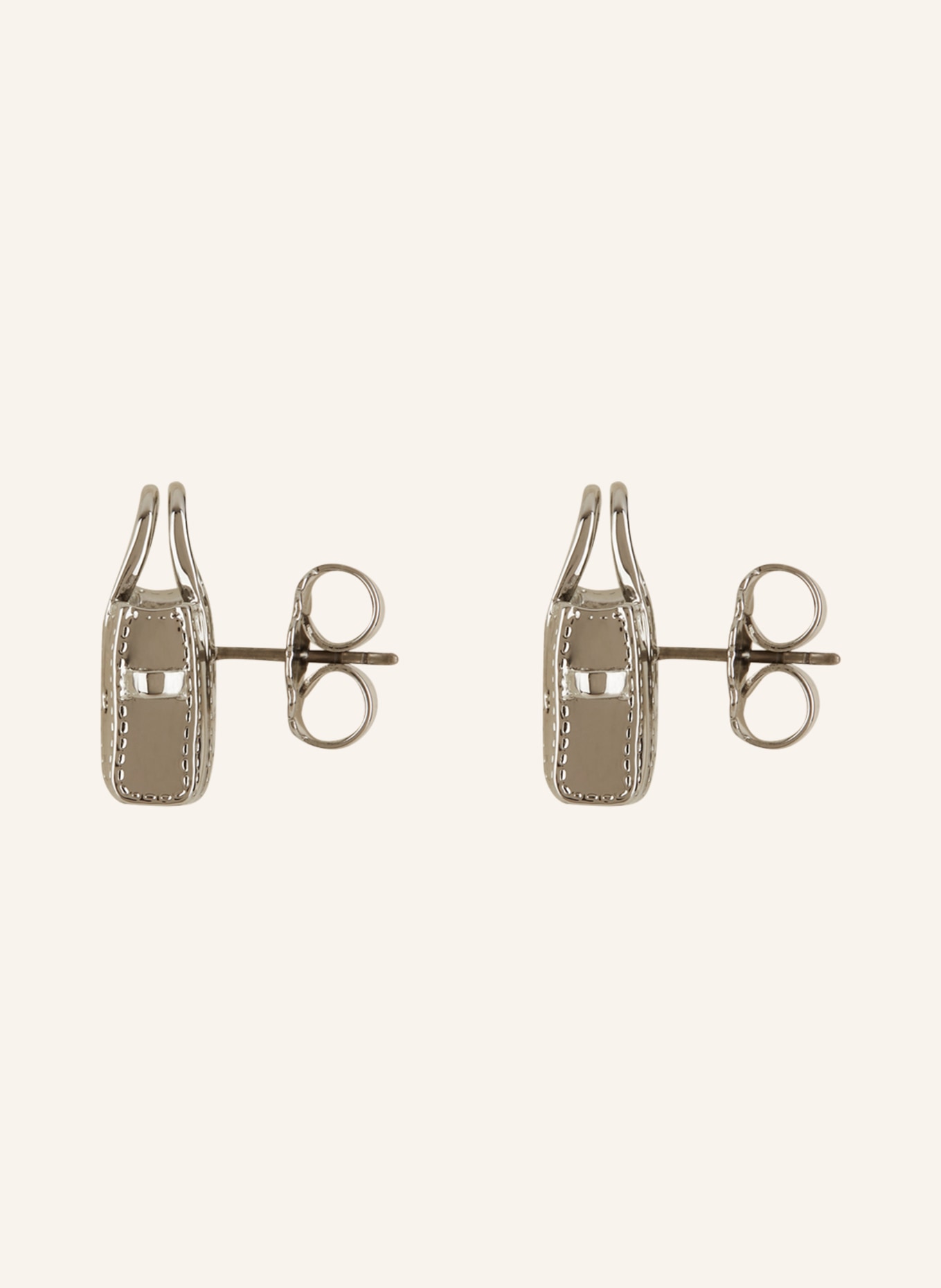 MARC JACOBS Earrings THE TOTE BAG STUDS, Color: SILVER (Image 2)
