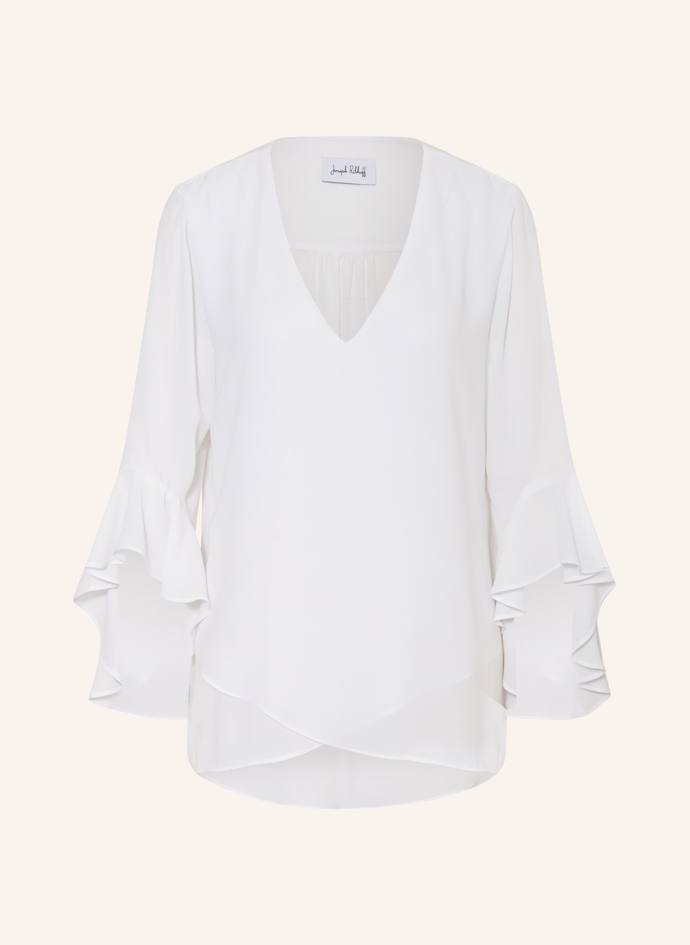 Joseph Ribkoff Blouse with 3/4 sleeves, Color: WHITE (Image 1)