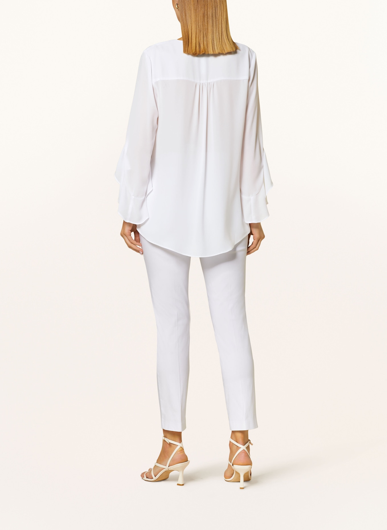 Joseph Ribkoff Blouse with 3/4 sleeves, Color: WHITE (Image 3)